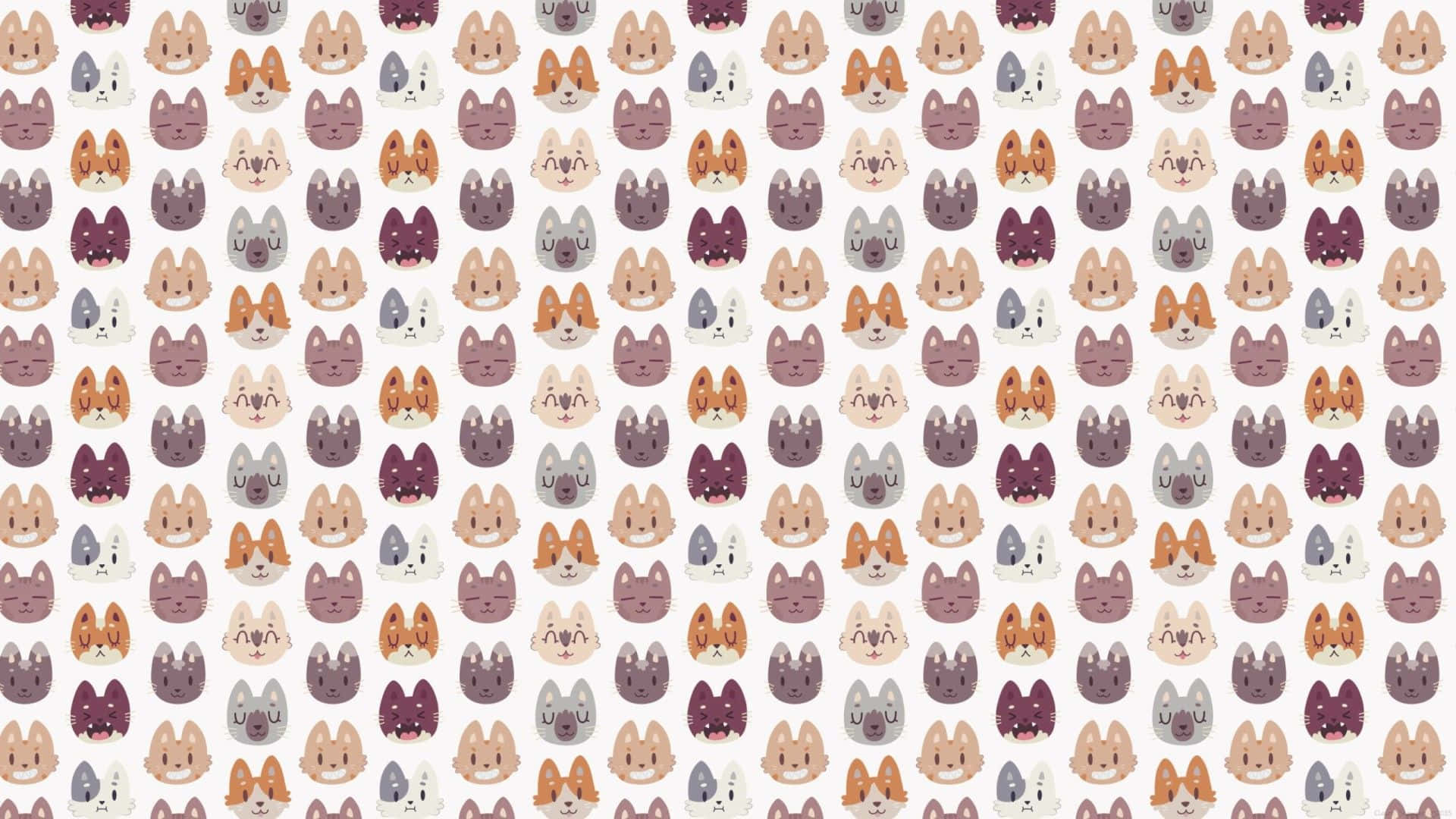 tumblr pattern, foxes, orange, Full HD Desktop Wallpaper