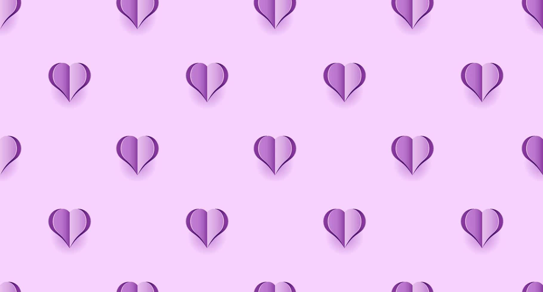 tumblr pattern, soft lavender background, repeating 3d paper hearts, HD Desktop Wallpaper