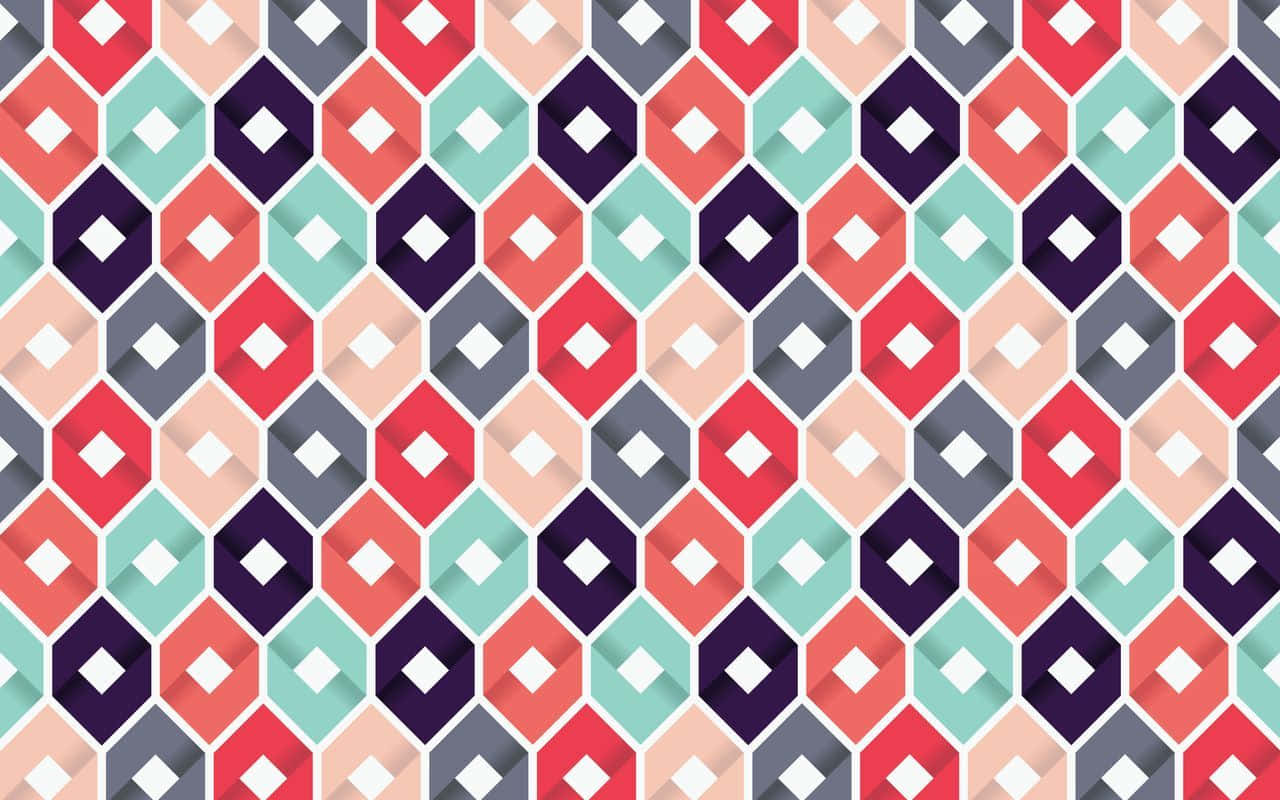 Tumblr Pattern, geometric pattern, repeating hexagons, HD Desktop Wallpaper