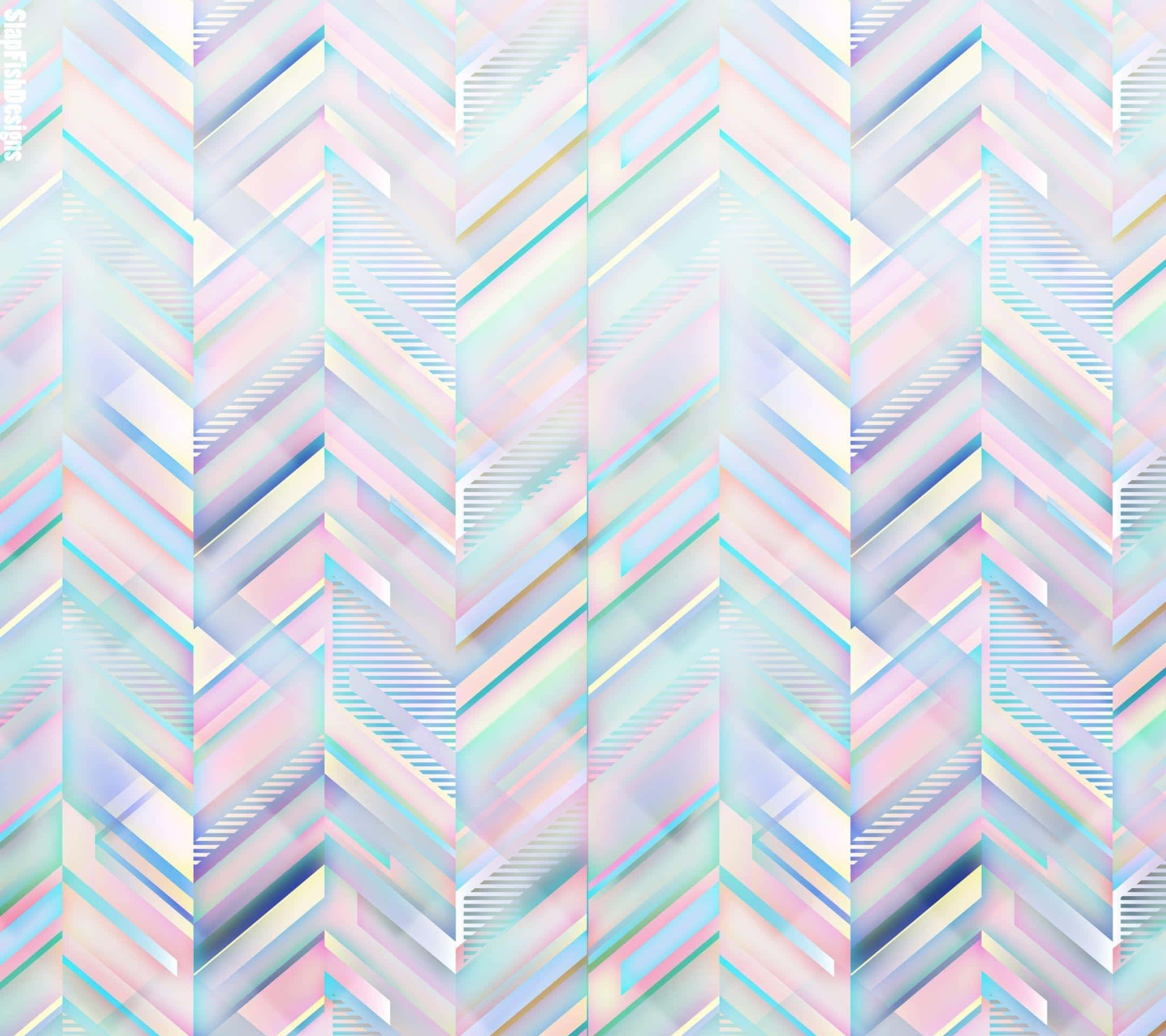 Tumblr Pattern, pastel chevron stripes, iridescent gradients, Full HD Desktop Wallpaper