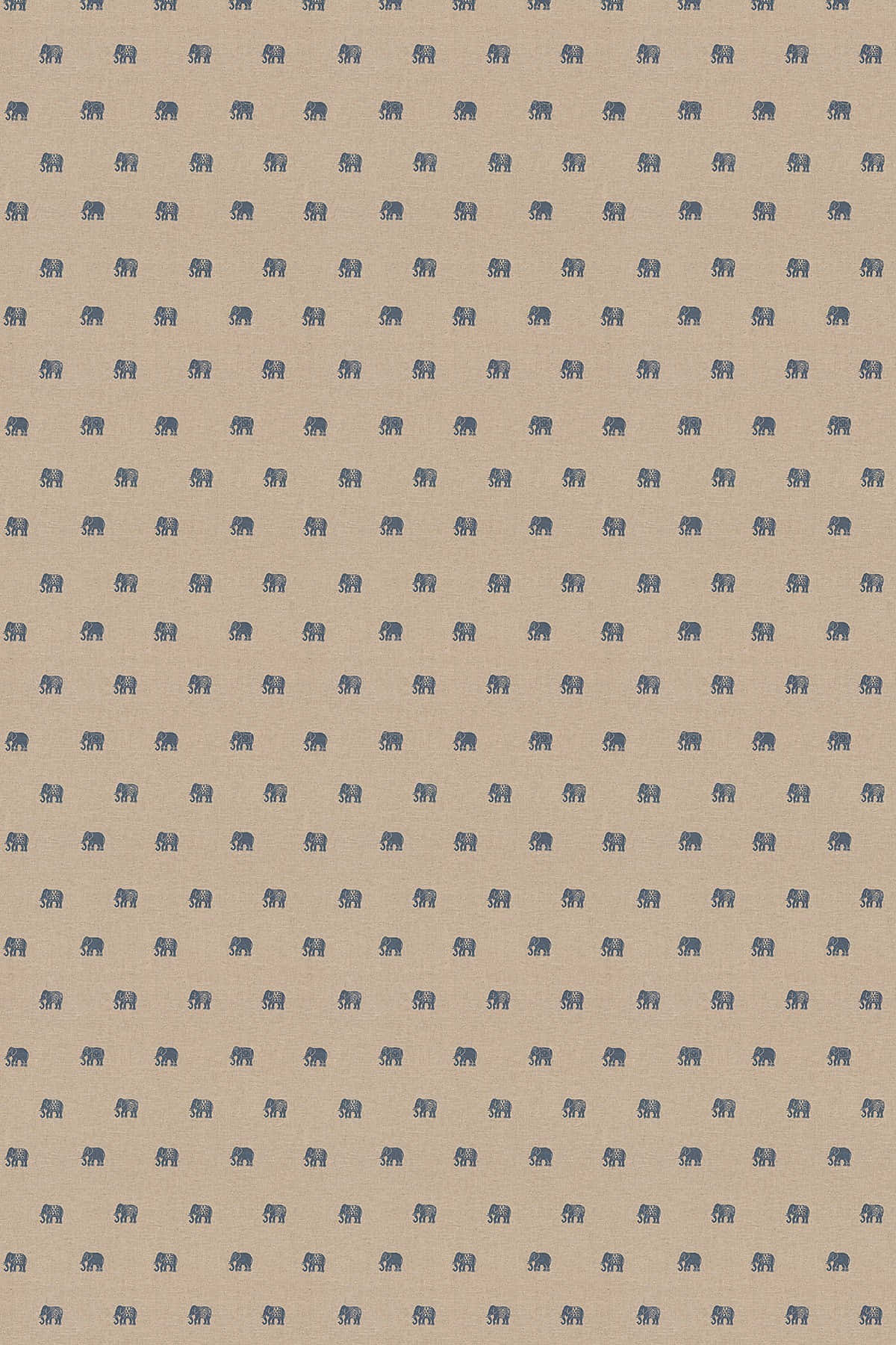 blue elephants, beige textured wallpaper, repeating pattern, HD Phone Wallpaper