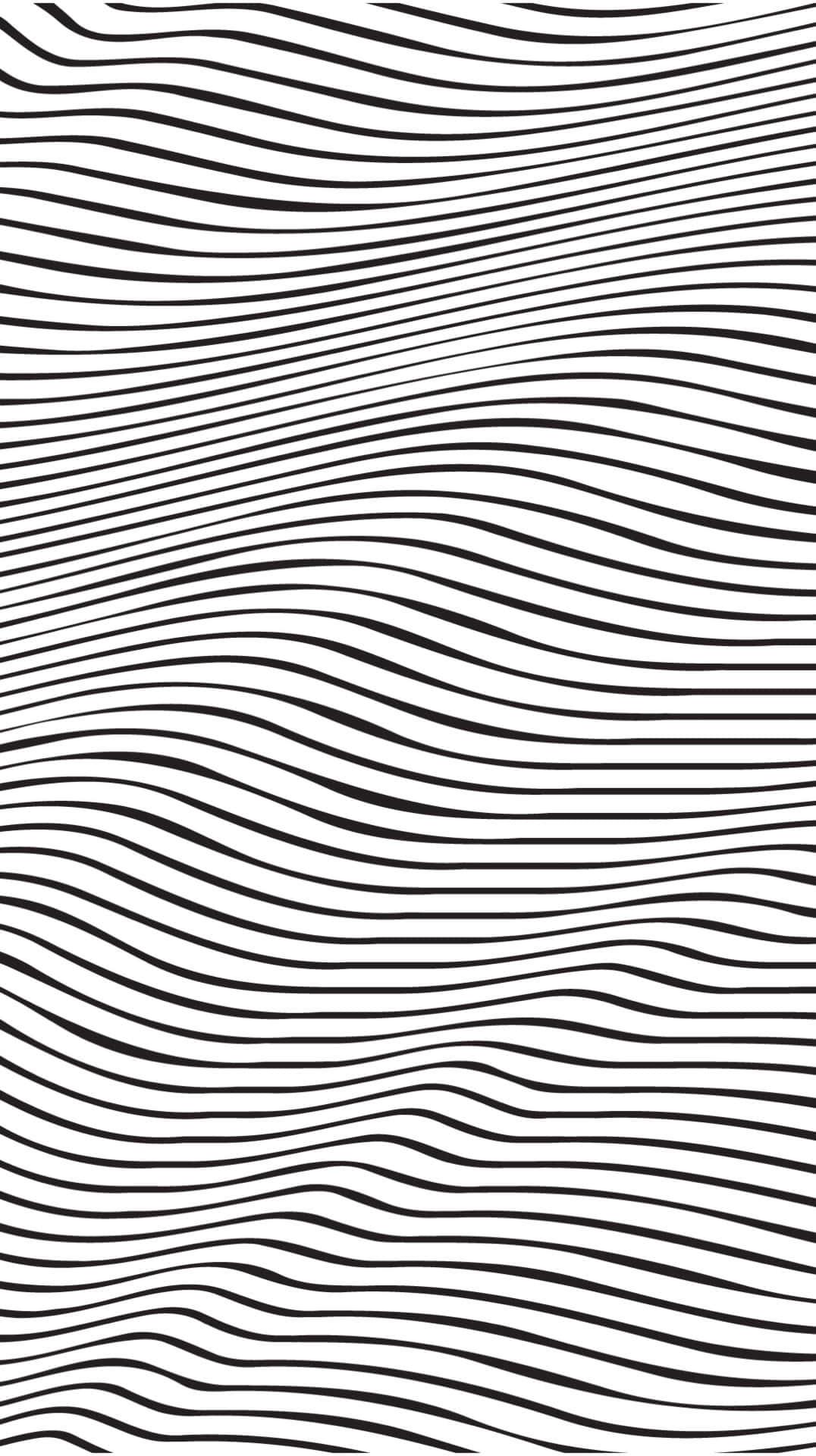 black and white wavy pattern, flowing wavy lines, rhythmic optical illusion, Full HD Phone Wallpaper