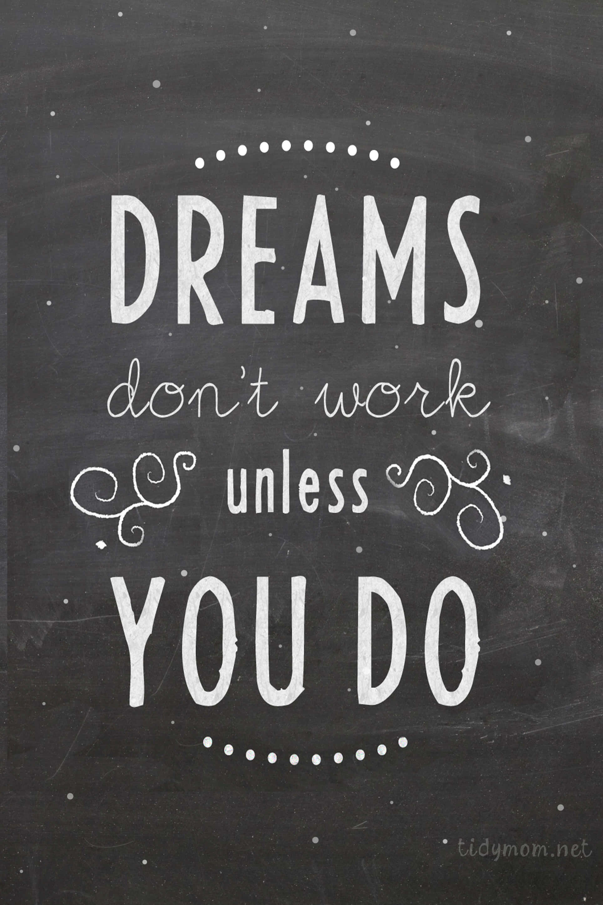 Tumblr Phone, white chalk-style, dark textured chalkboard, 2K Phone Wallpaper