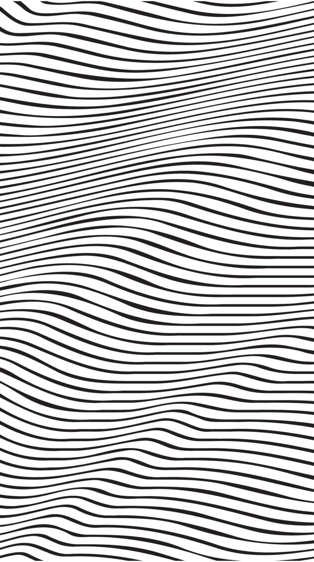 Tumblr Phone, black and white, flowing wavy lines, Full HD Phone Wallpaper
