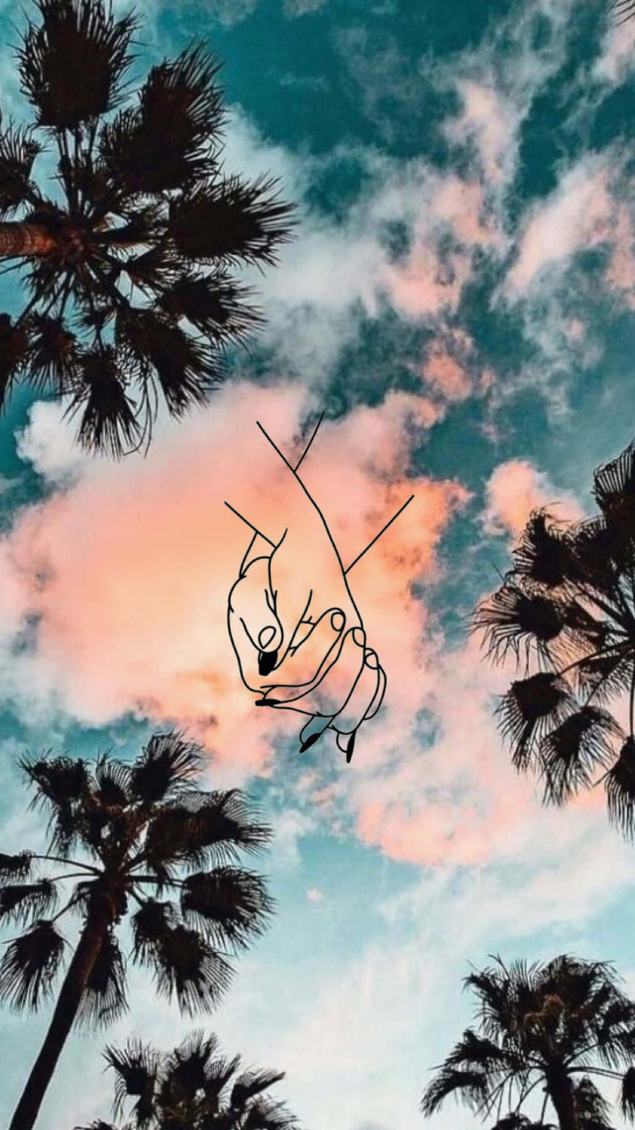 Tumblr Photography, iPhone, palm trees, Full HD Phone Wallpaper