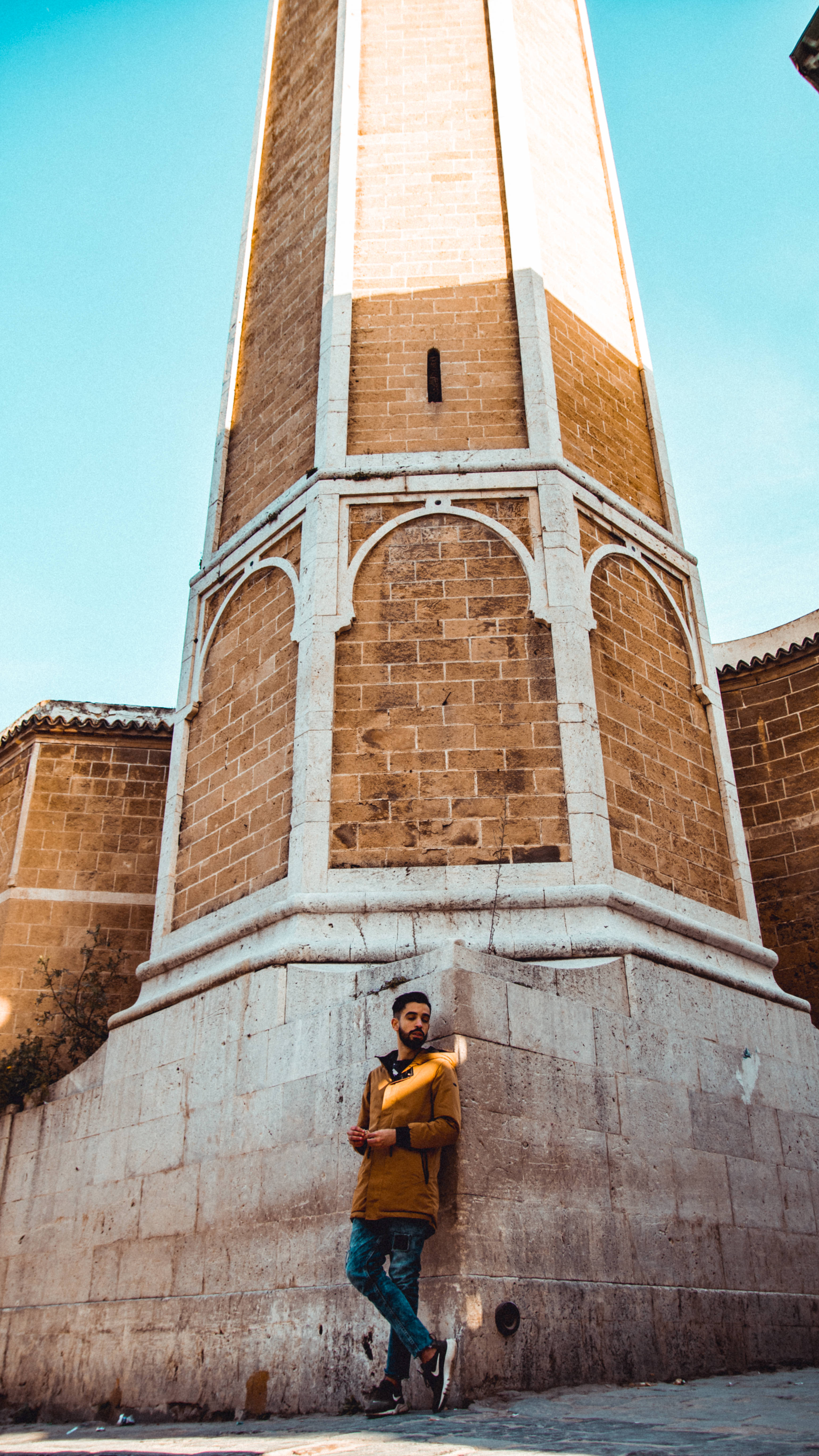 boy, tower, Tunisia, 5K Phone Wallpaper
