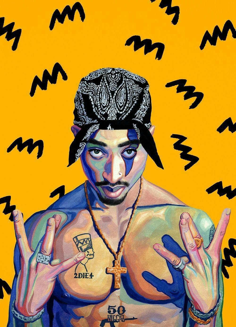 Tupac, iPhone, bandana, HD Phone Wallpaper
