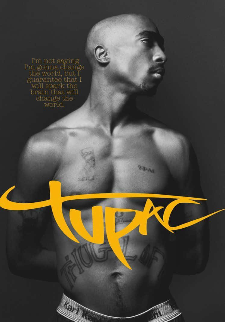 Tupac, iPhone, black and white portrait, SD Phone Wallpaper