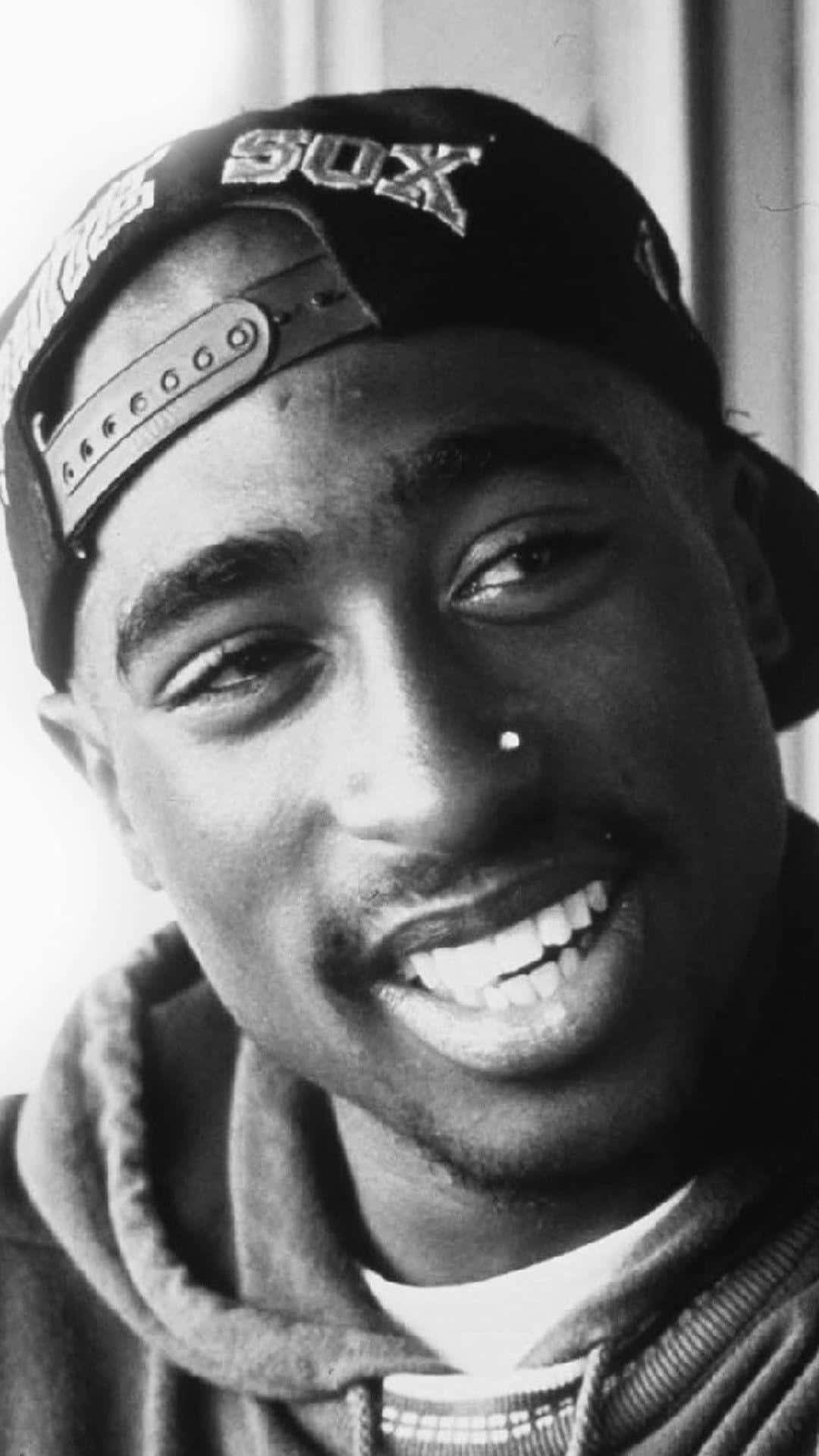 Tupac, iPhone, black and white, Full HD Phone Wallpaper