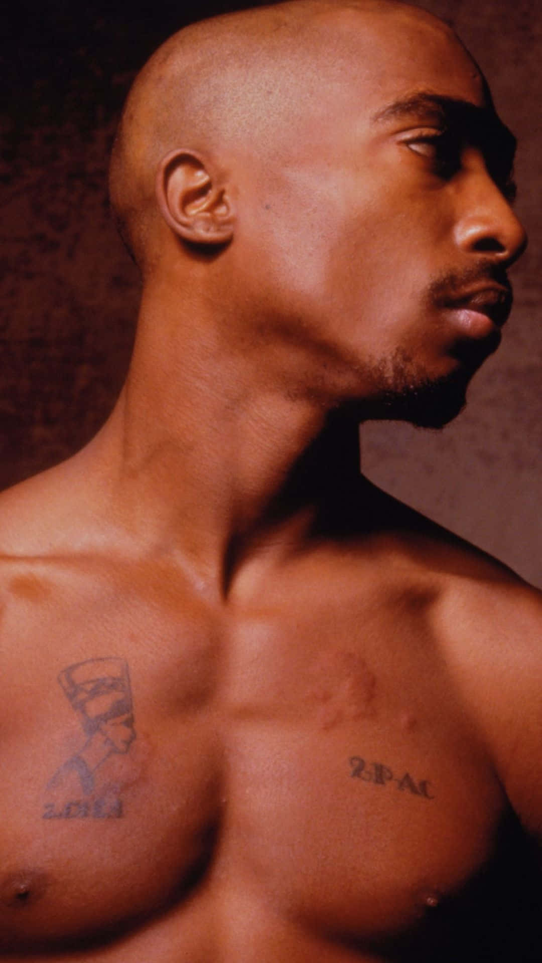 Tupac, iPhone, bald man, Full HD Phone Wallpaper