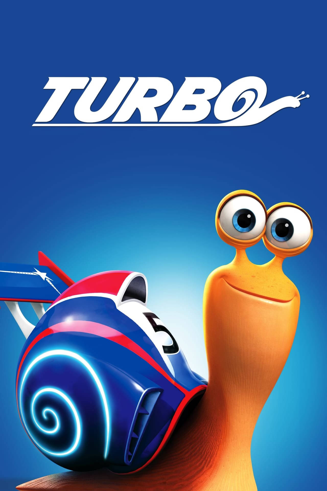 Turbo, racing shell, gradient blue background, Full HD Phone Wallpaper