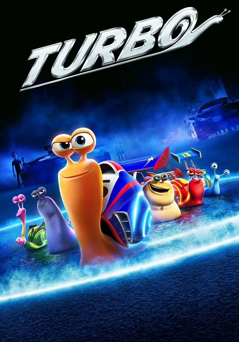 Turbo, animated movie poster, colorful snails, HD Phone Wallpaper