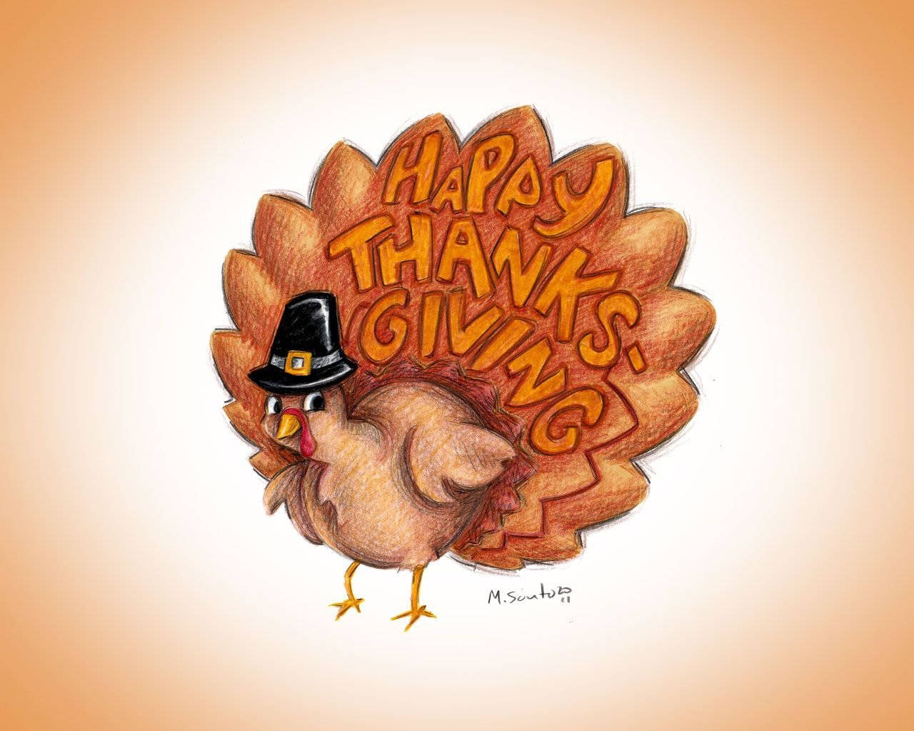 turkey, pilgrim hat, leaf-shaped, HD Desktop Wallpaper