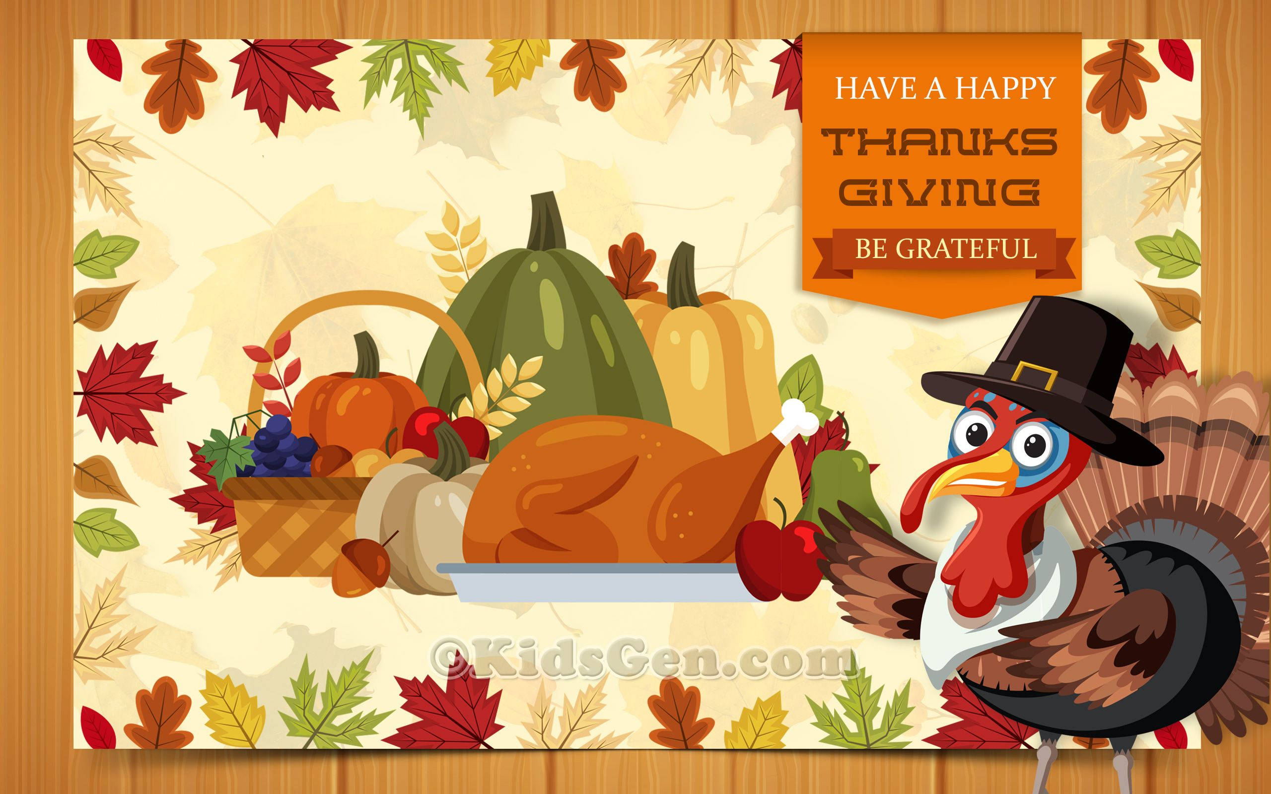 turkey, pilgrim hat, roasted turkey, 2K Desktop Wallpaper