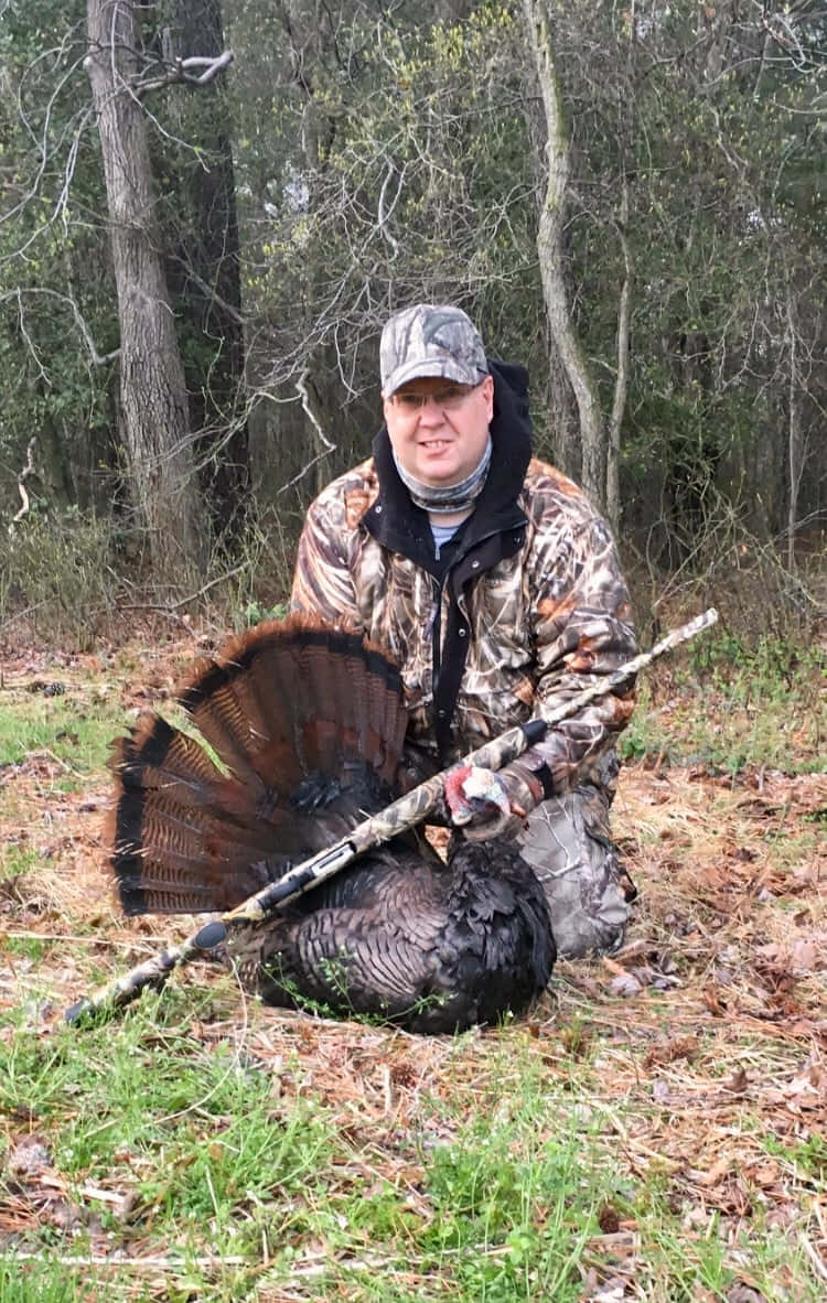 Turkey Hunting, camouflage gear, large male turkey, SD Phone Wallpaper