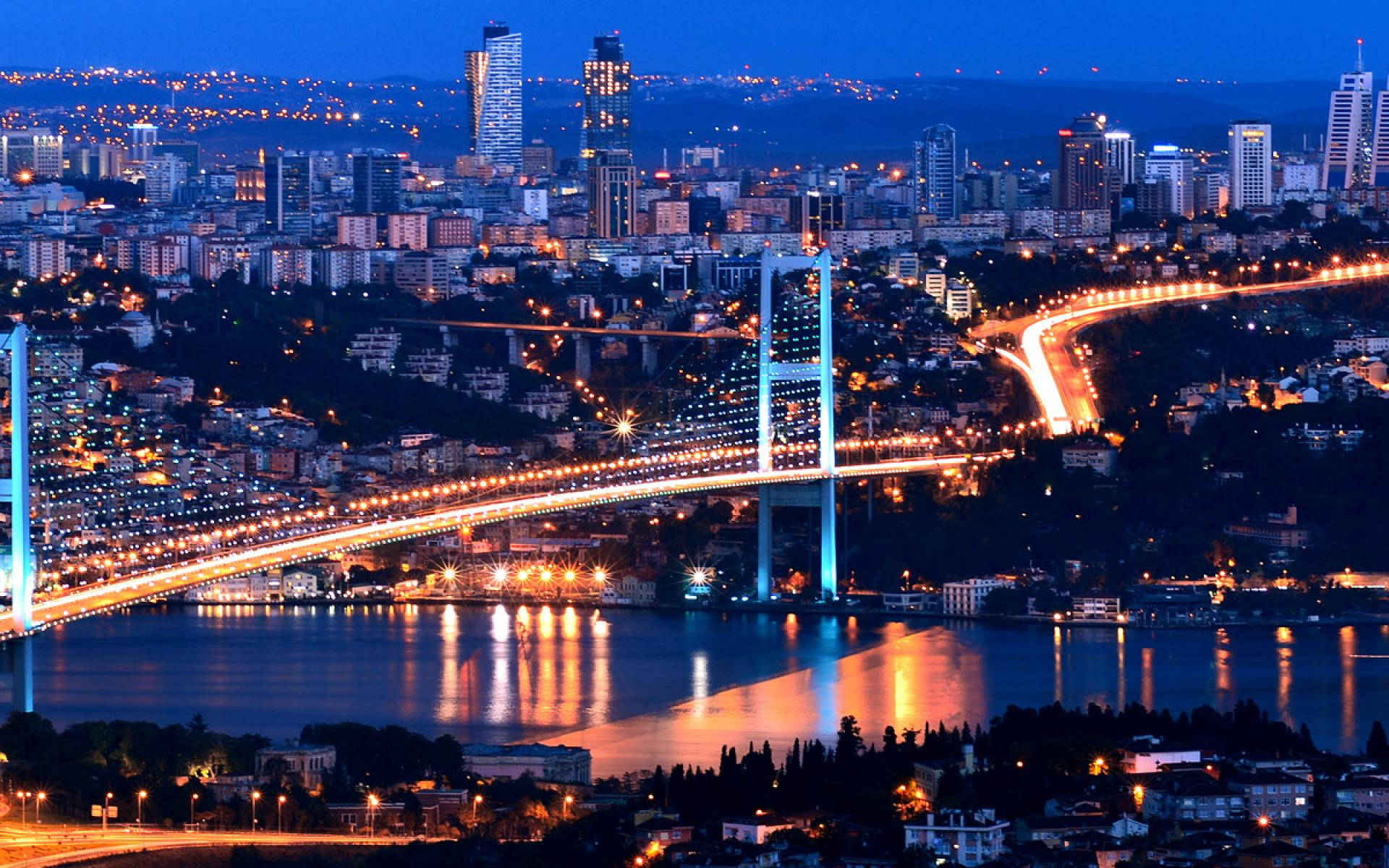 Turkey, twilight, cityscape, Full HD Desktop Wallpaper