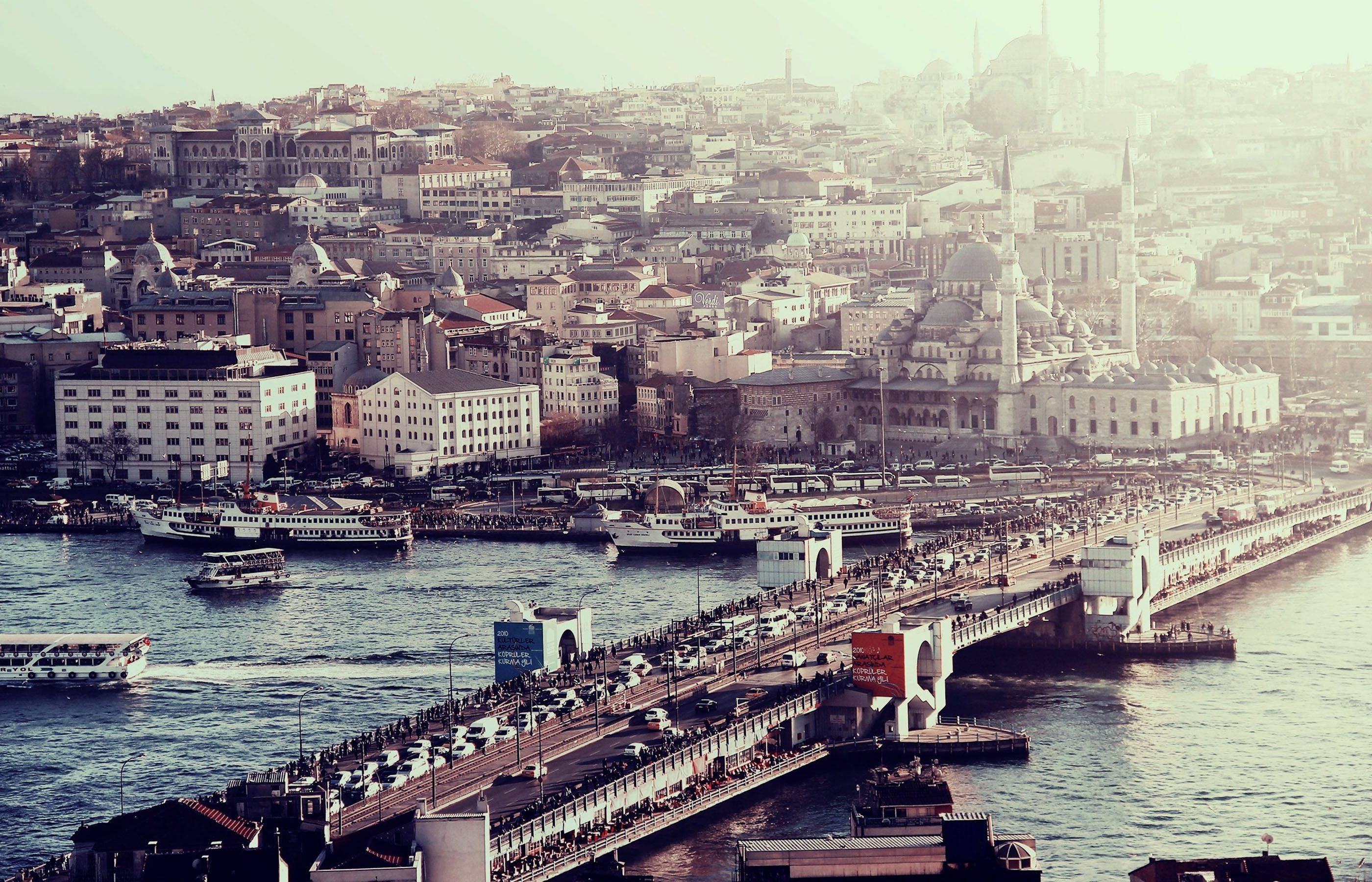 Turkey, bridge, river, 2K Desktop Wallpaper