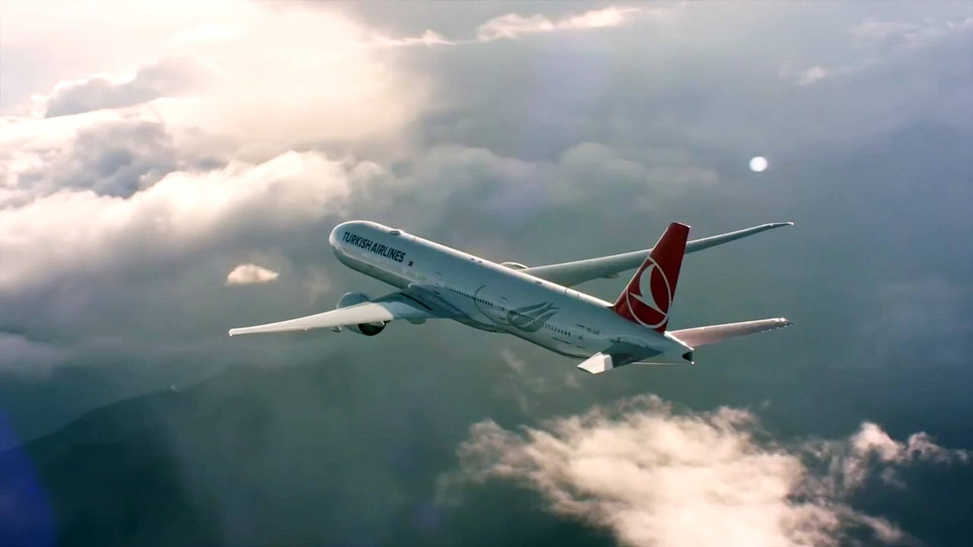 Turkish Airlines, sky, sun, Full HD Desktop Wallpaper
