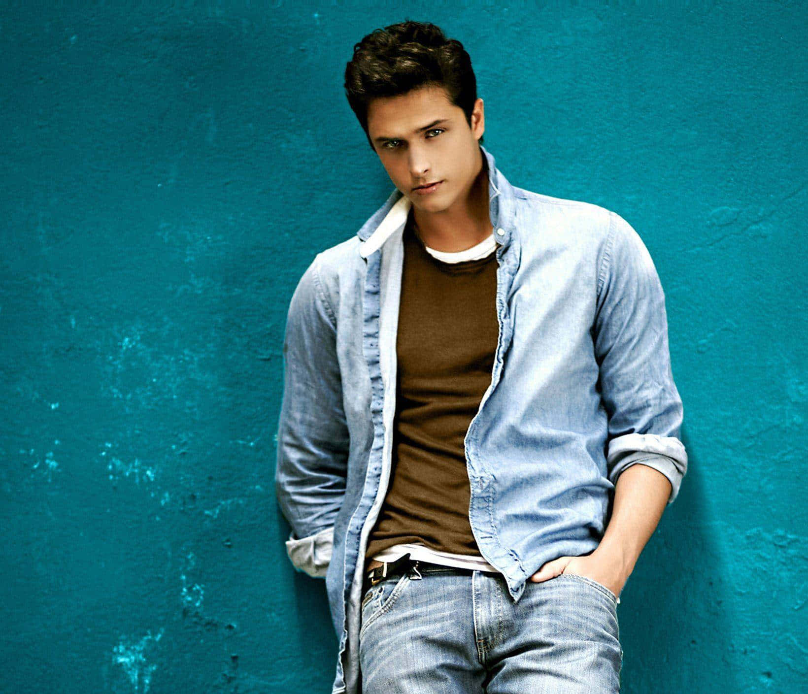 traditional Turkish man, denim shirt, jeans, HD Desktop Wallpaper