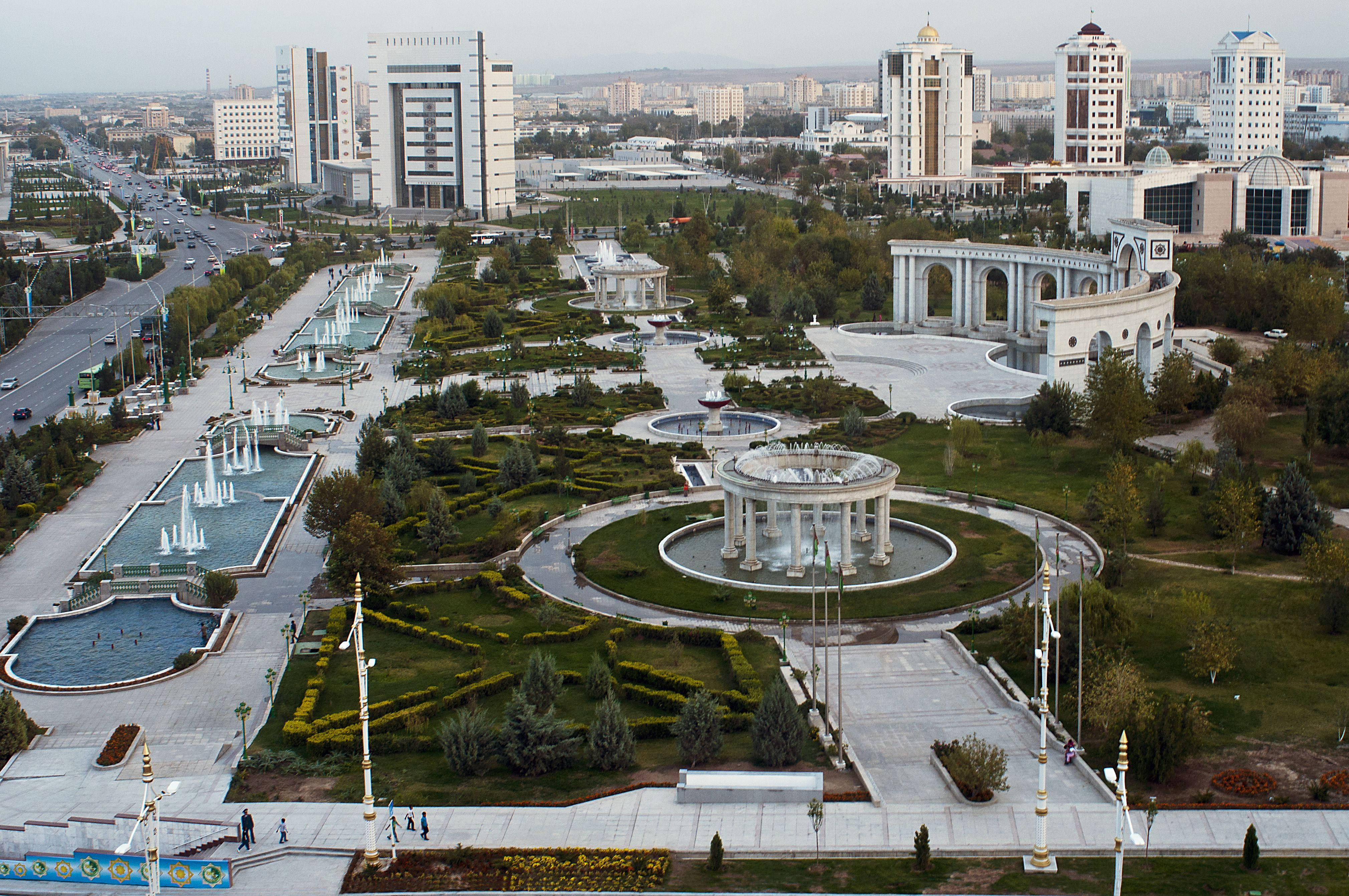Turkmenistan, top view, aerial view, 4K Desktop Wallpaper