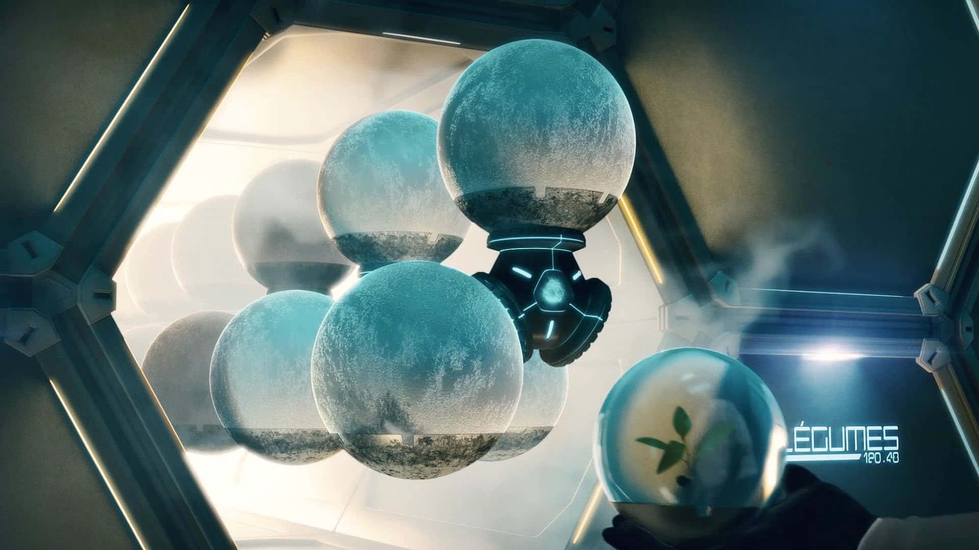 glowing sphere, sprout, Earth-like planets, Full HD Desktop Wallpaper