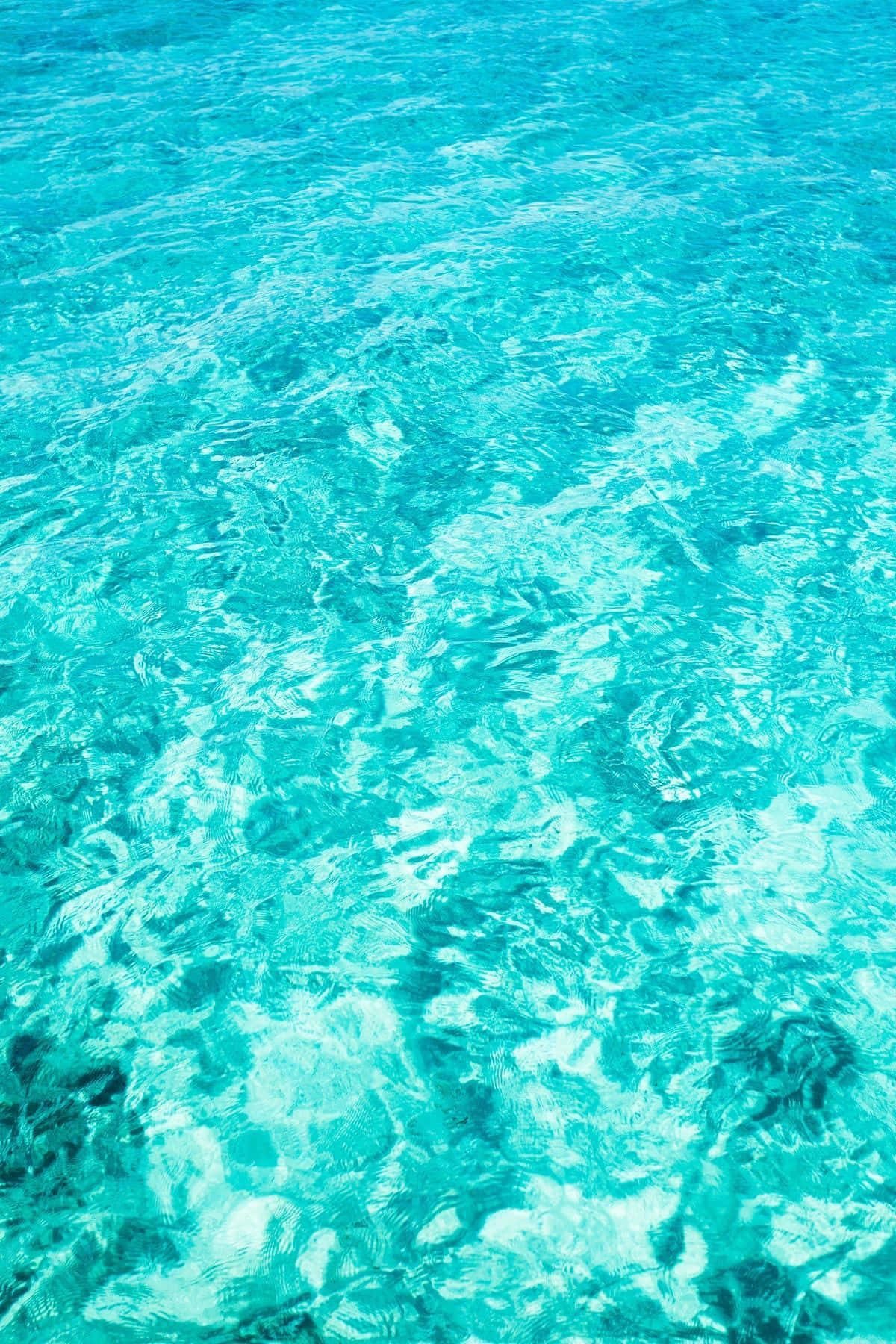 turquoise aesthetic, sunset, crystal clear turquoise water, HD Phone Wallpaper