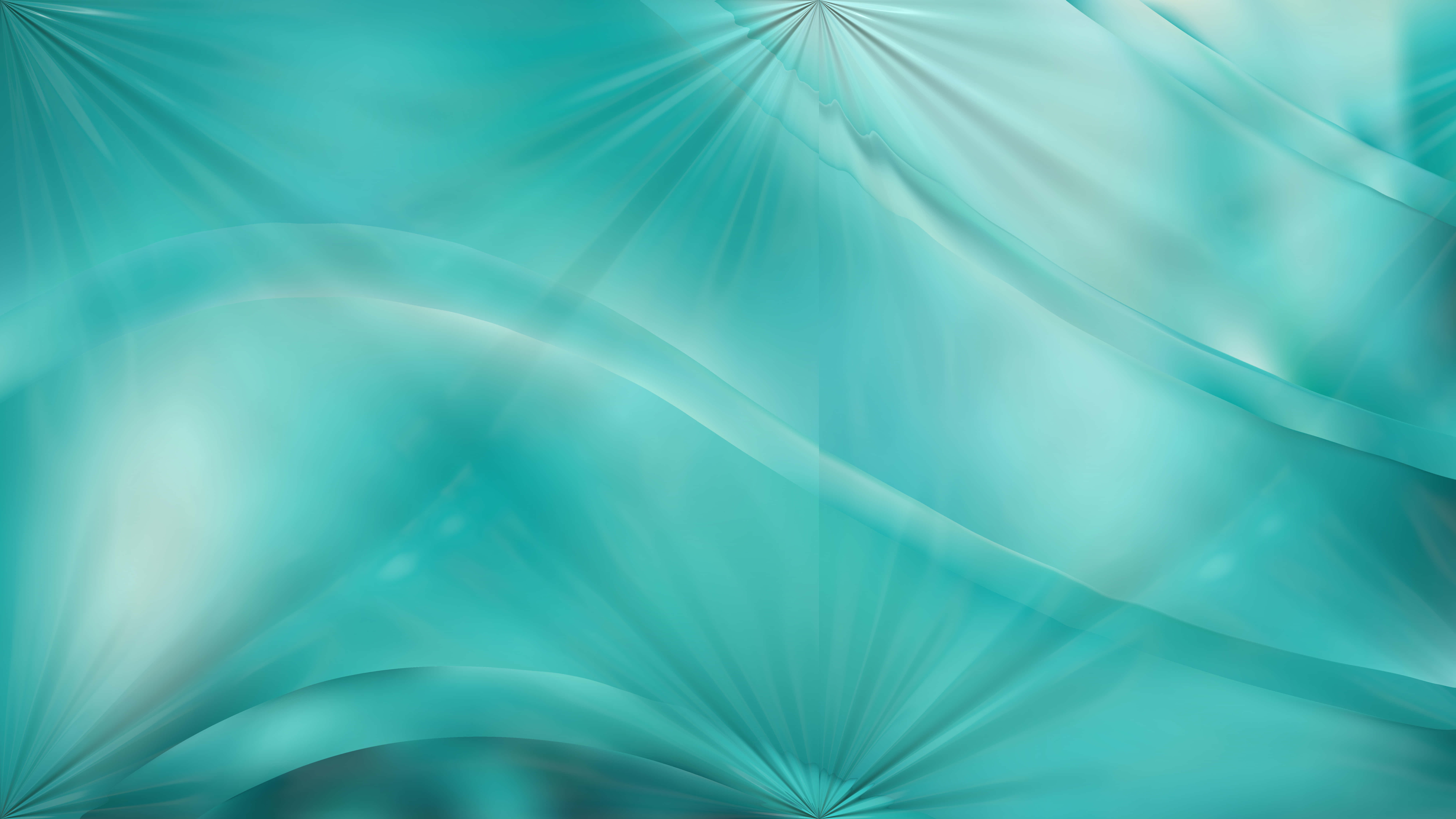 Turquoise Blue, fluid turquoise fabric, radiant light beams, 8K Desktop Wallpaper