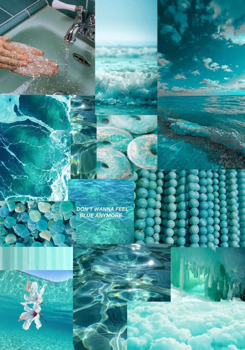 vibrant turquoise, teal-toned, water scenes, SD Phone Wallpaper