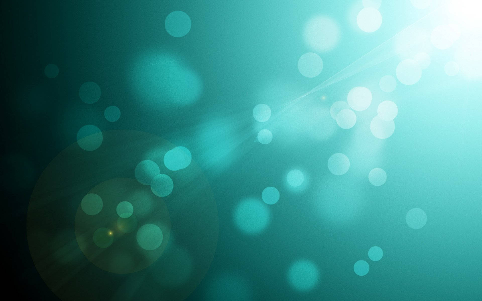 light turquoise, teal gradient, glowing bokeh circles, Full HD Desktop Wallpaper