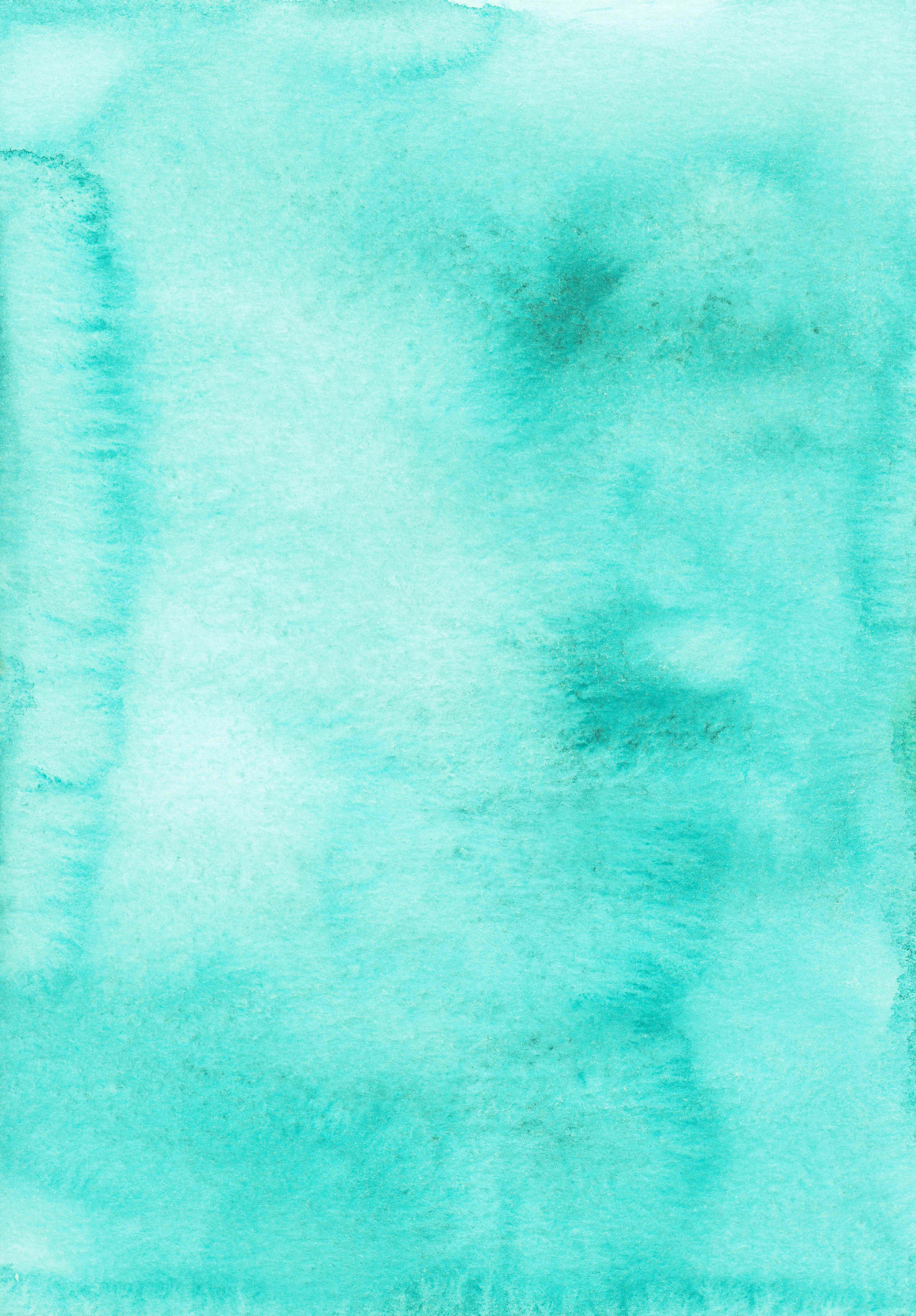 Turquoise Green, aqua watercolor wash, subtle texture, 5K Phone Wallpaper