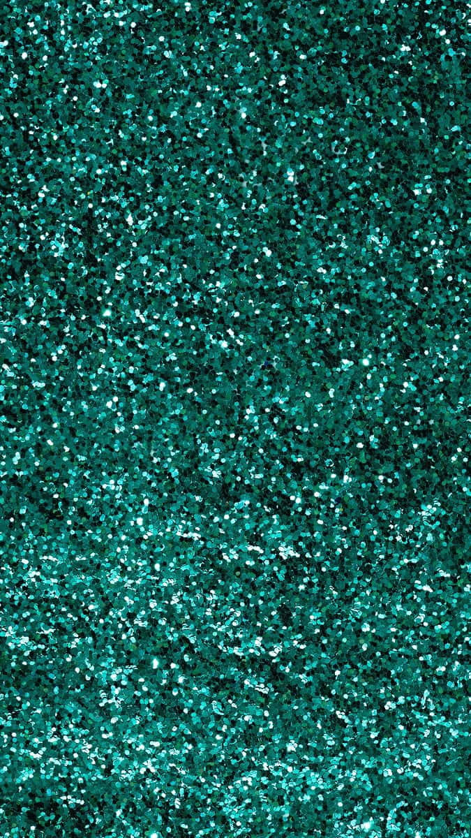 Turquoise Green, teal glitter, shimmering textured surface, SD Phone Wallpaper