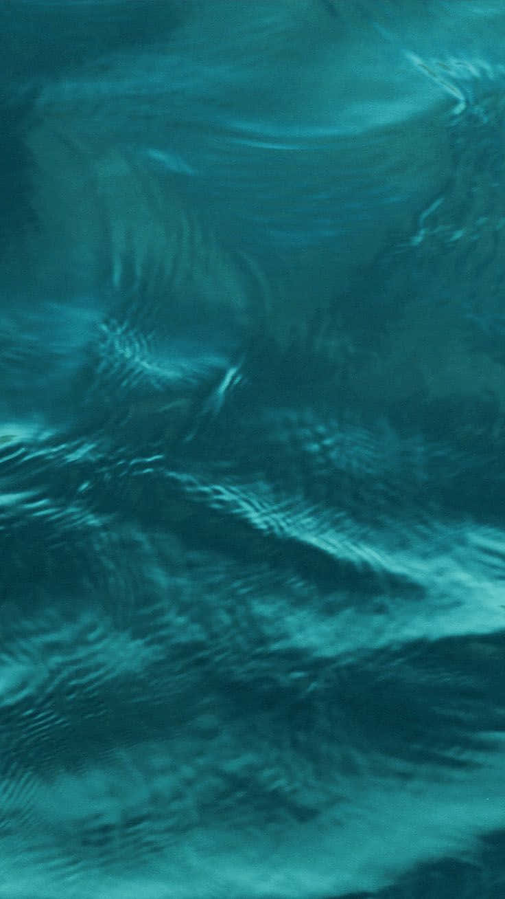 Turquoise iPhone, teal water, light filtering through surface, HD Phone Wallpaper