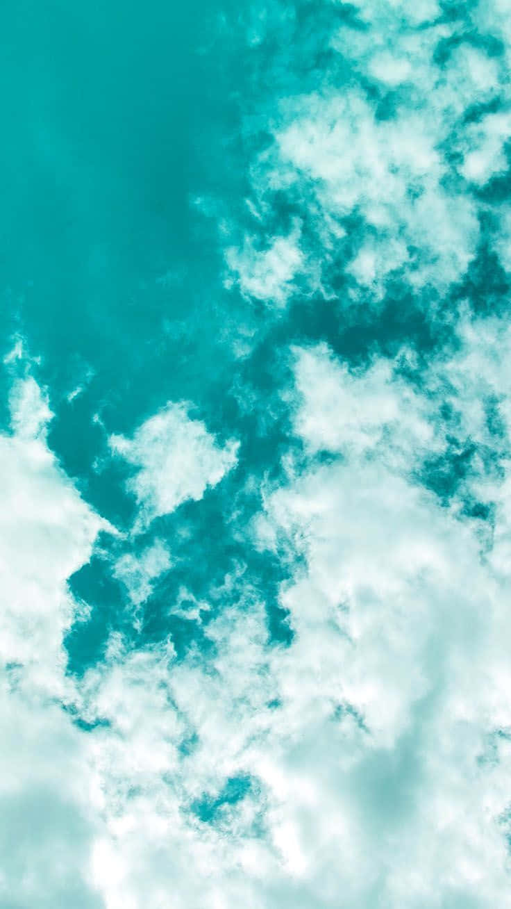 turquoise iPhone 6, turquoise, sky, HD Phone Wallpaper