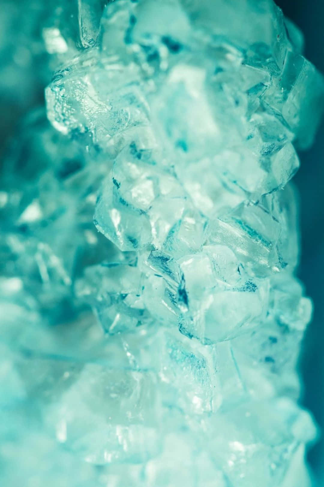turquoise, ice cubes, translucent, HD Phone Wallpaper