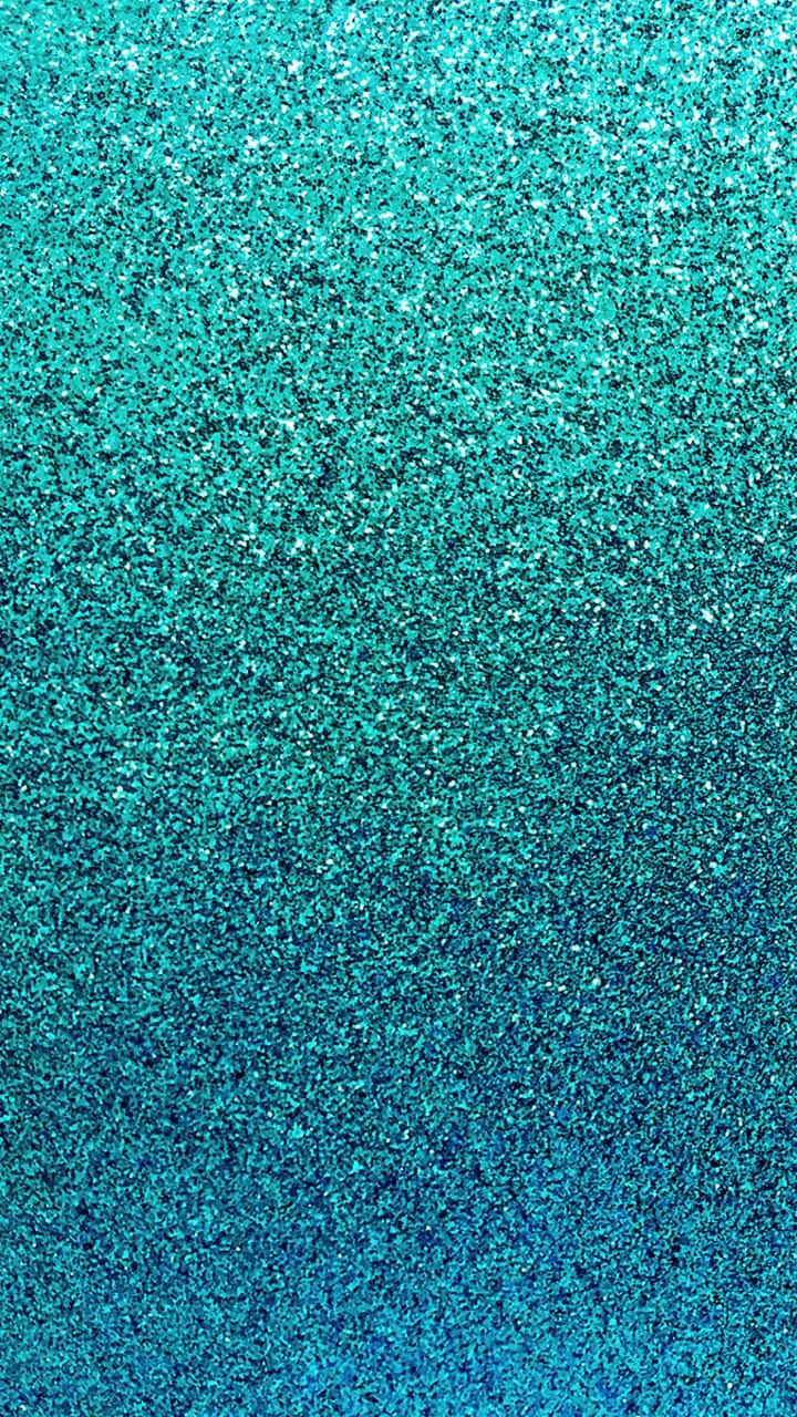 turquoise iPhone, teal glitter texture, gradient from bright to deep blue, HD Phone Wallpaper