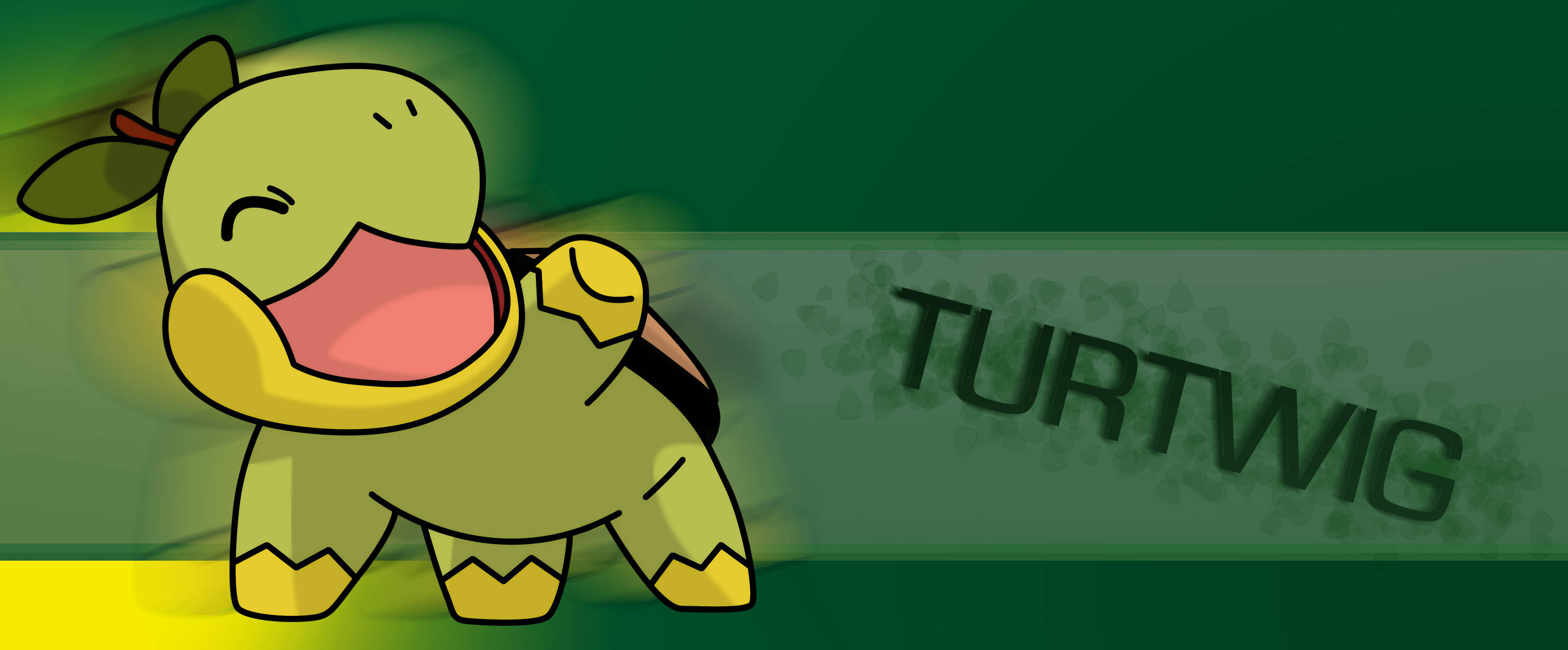 Turtwig, cartoon, smiling, 2K Desktop Wallpaper
