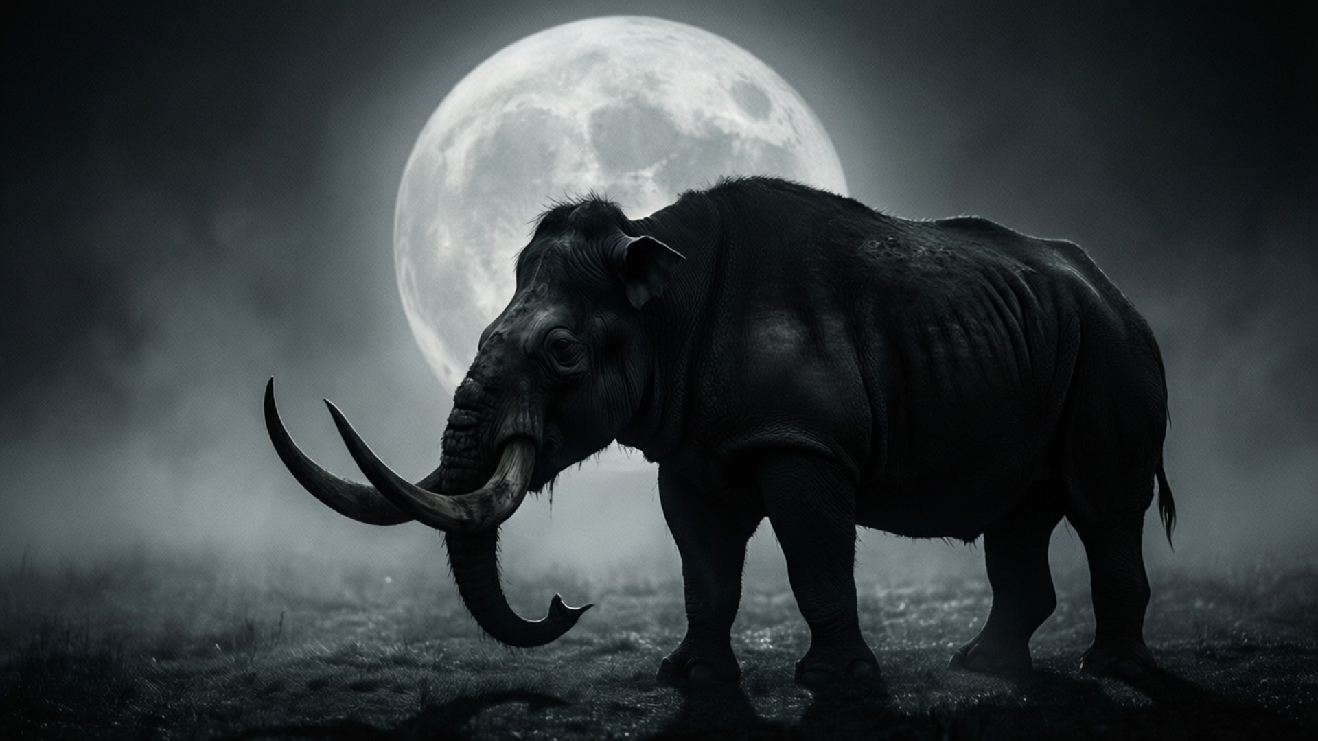 Tusk Act 4, full moon, fog, Full HD Desktop Wallpaper