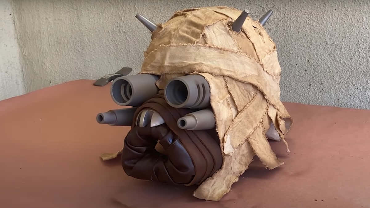 Tusken Raiders, papier-mâché, gray tubes, SD Desktop Wallpaper