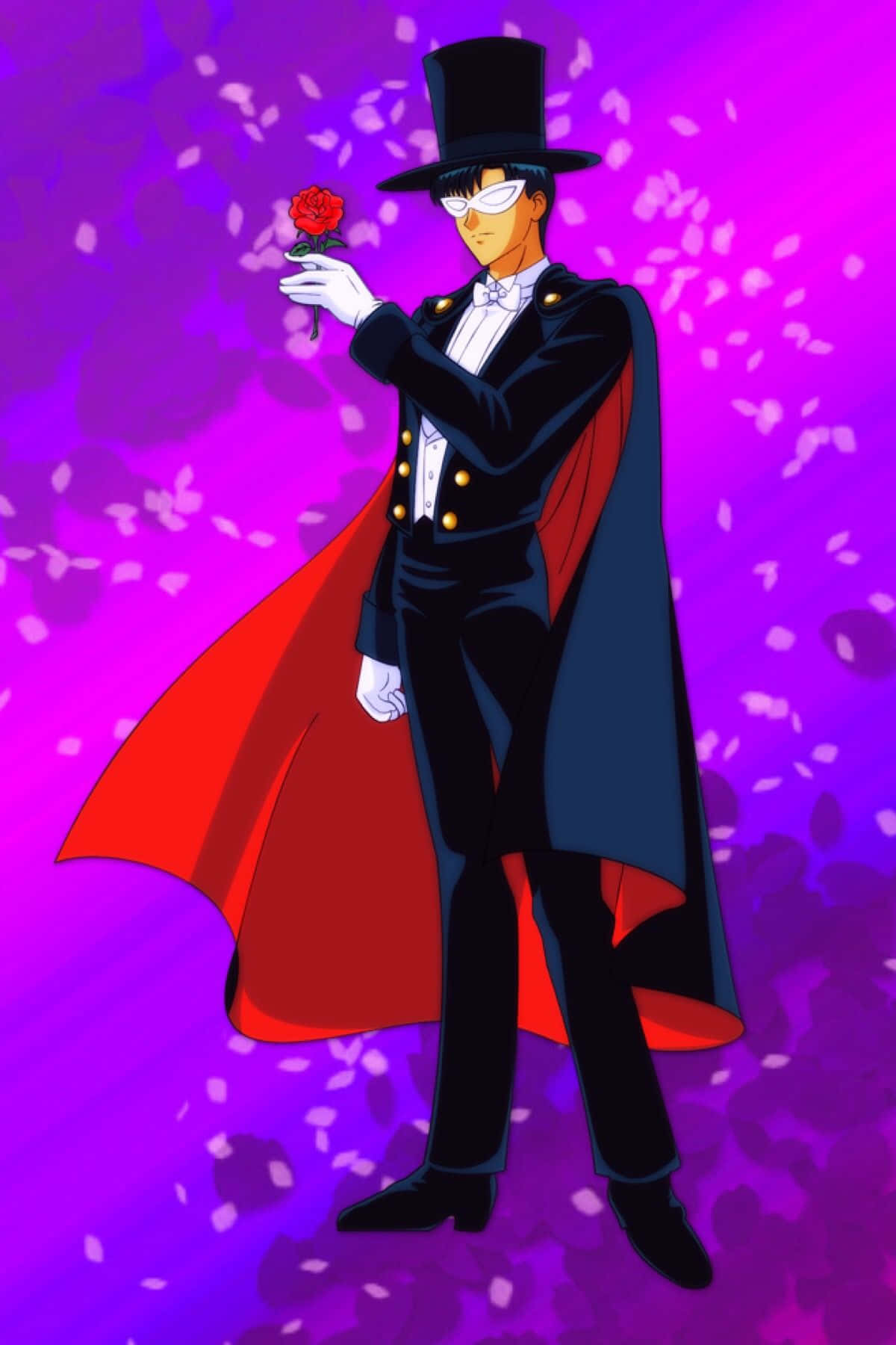 Tuxedo Mask, black top hat, cape, HD Phone Wallpaper