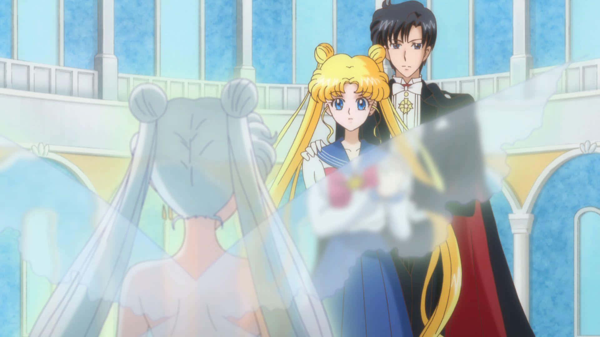 Tuxedo Mask, formal attire, grand hall, Full HD Desktop Wallpaper