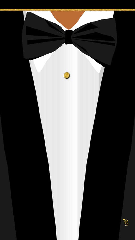 black tuxedo, white shirt, black bow tie, SD Phone Wallpaper
