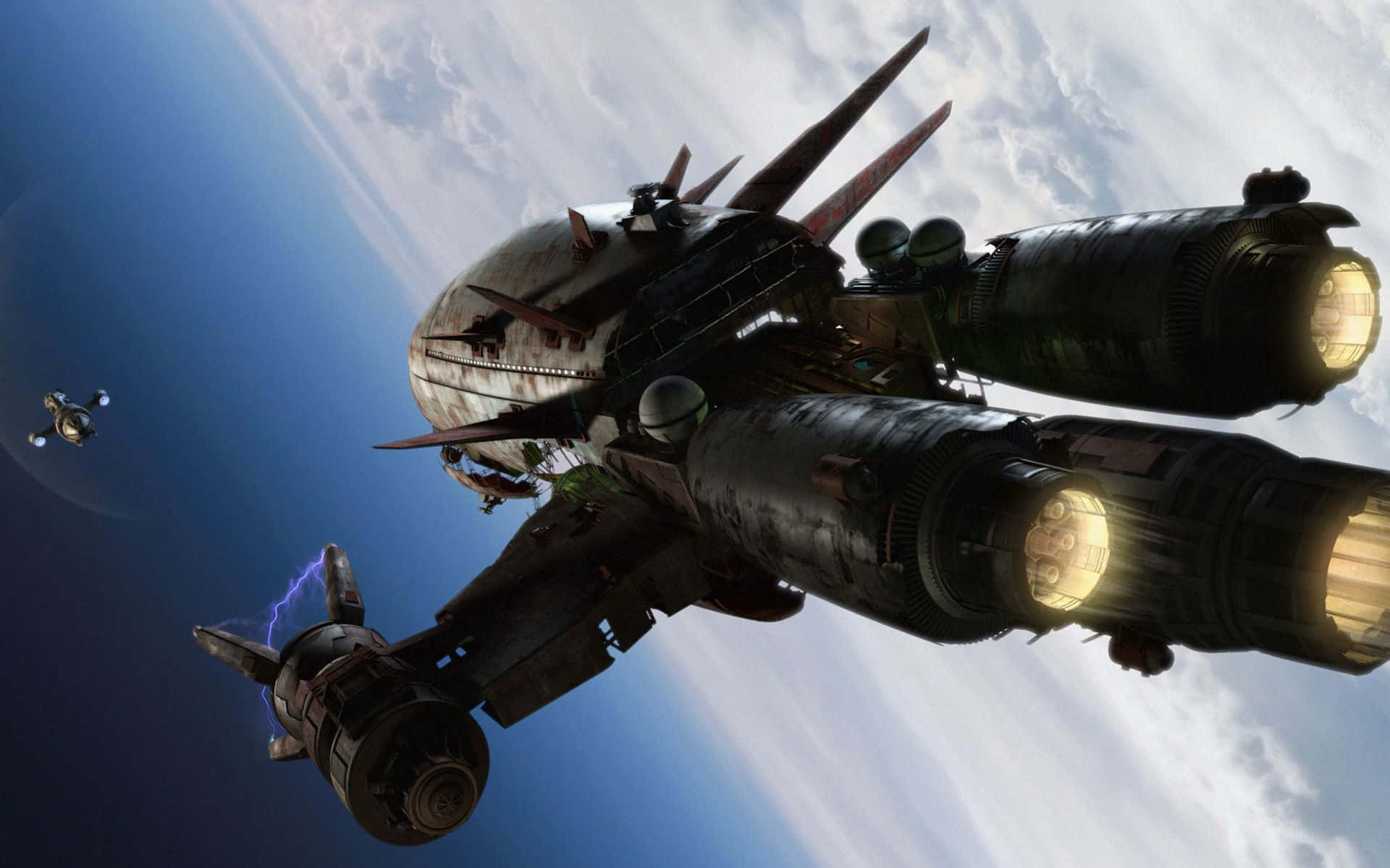 Tv Show Firefly, spaceship, glowing engines, Full HD Desktop Wallpaper