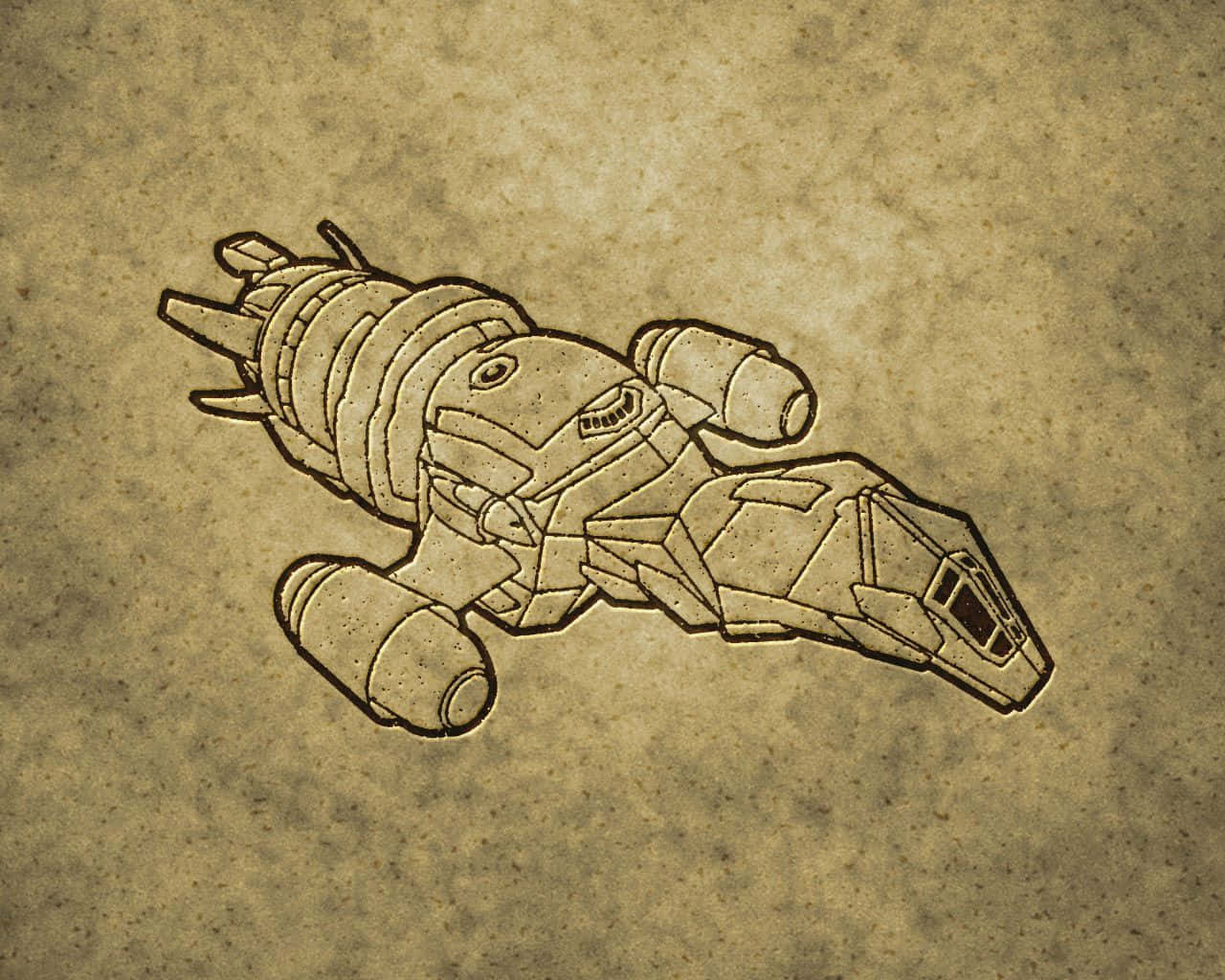 Tv Show Firefly, spaceship, sepia tones, HD Desktop Wallpaper