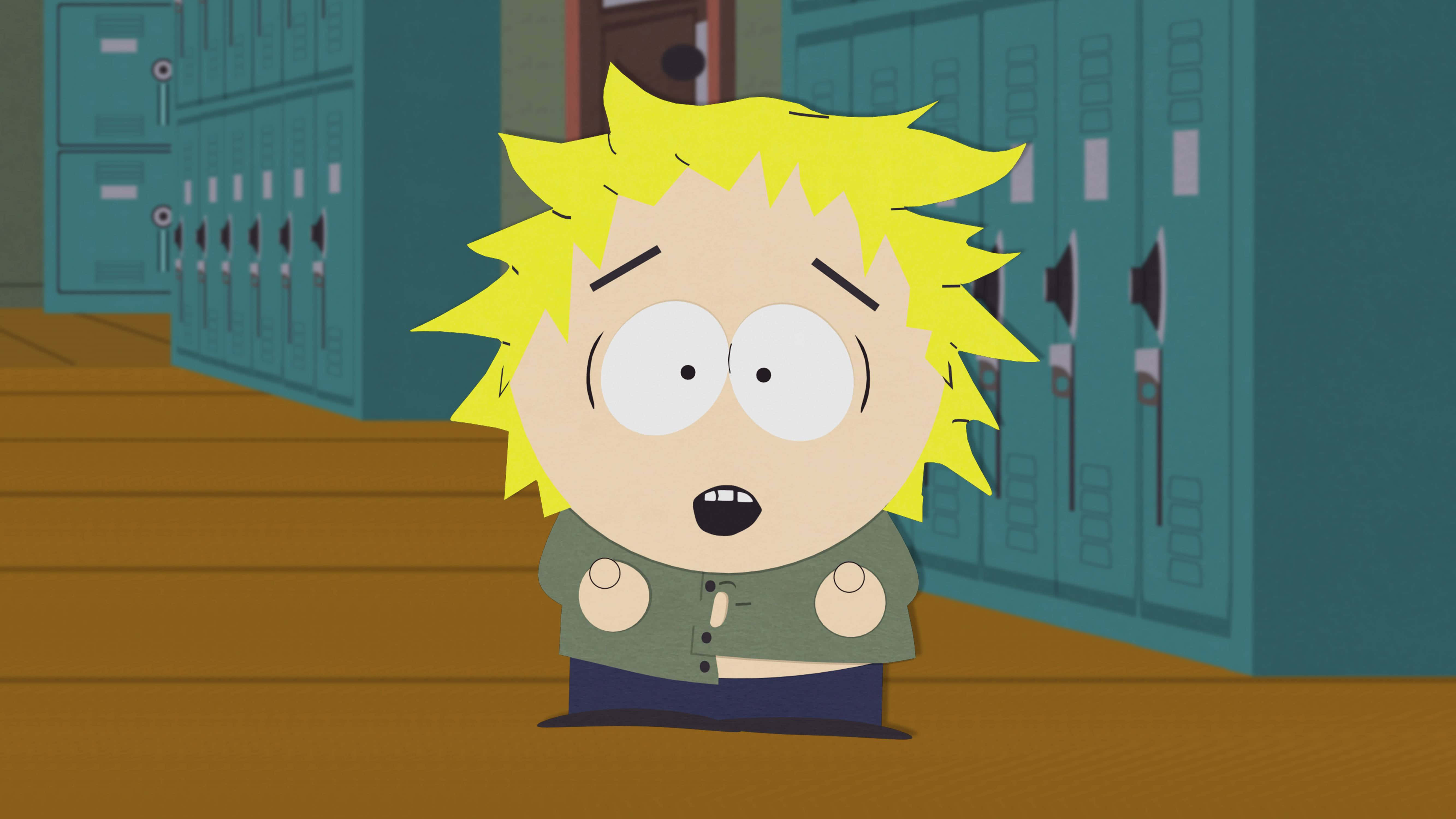 Tweek, spiky yellow hair, teal lockers, 5K Desktop Wallpaper
