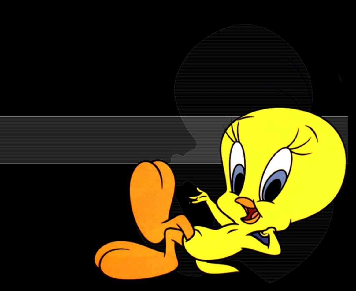 Tweety Bird, bright yellow, large blue eyes, SD Desktop Wallpaper
