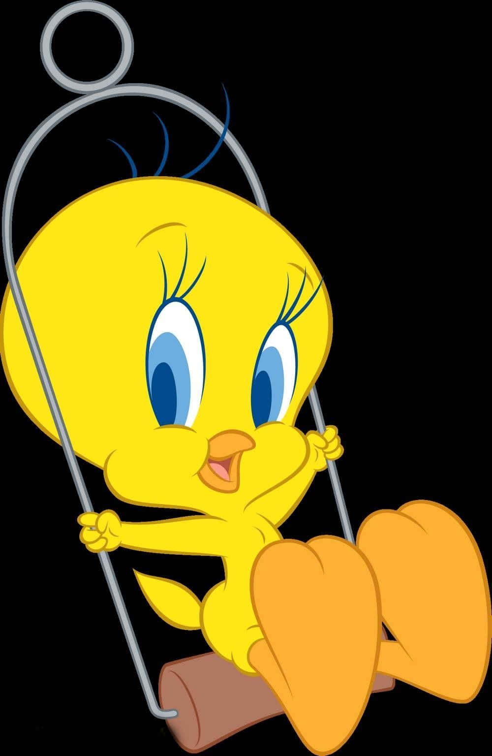 Tweety Bird, yellow cartoon bird, big blue eyes, HD Phone Wallpaper