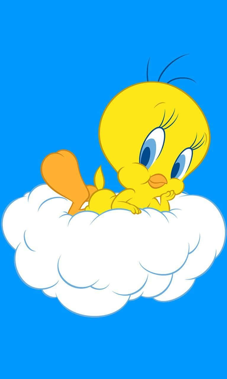 Tweety Bird, yellow bird, big blue eyes, HD Phone Wallpaper