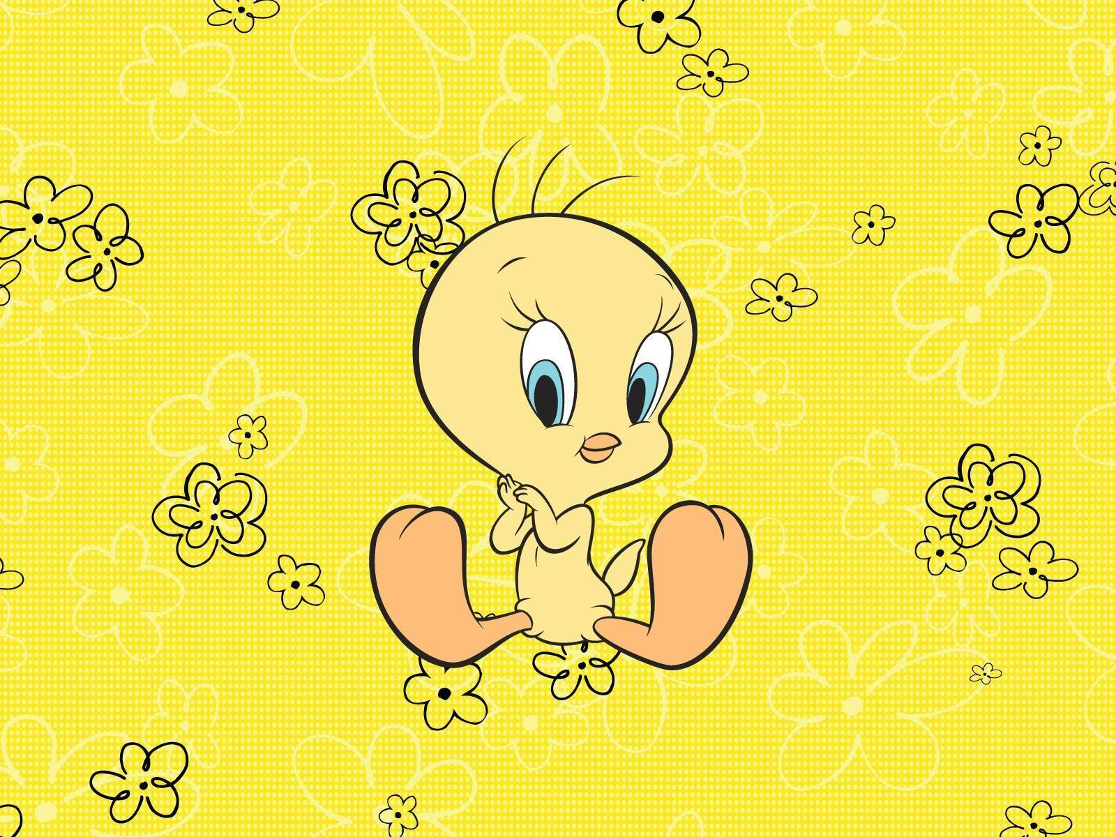 Tweety Bird, baby bird, big blue eyes, HD Desktop Wallpaper