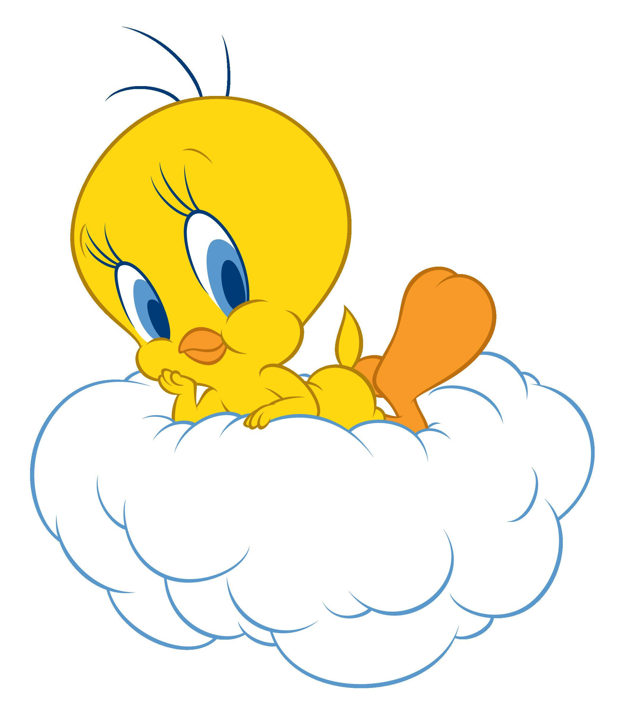 Tweety, yellow bird, blue eyes, Full HD Phone Wallpaper