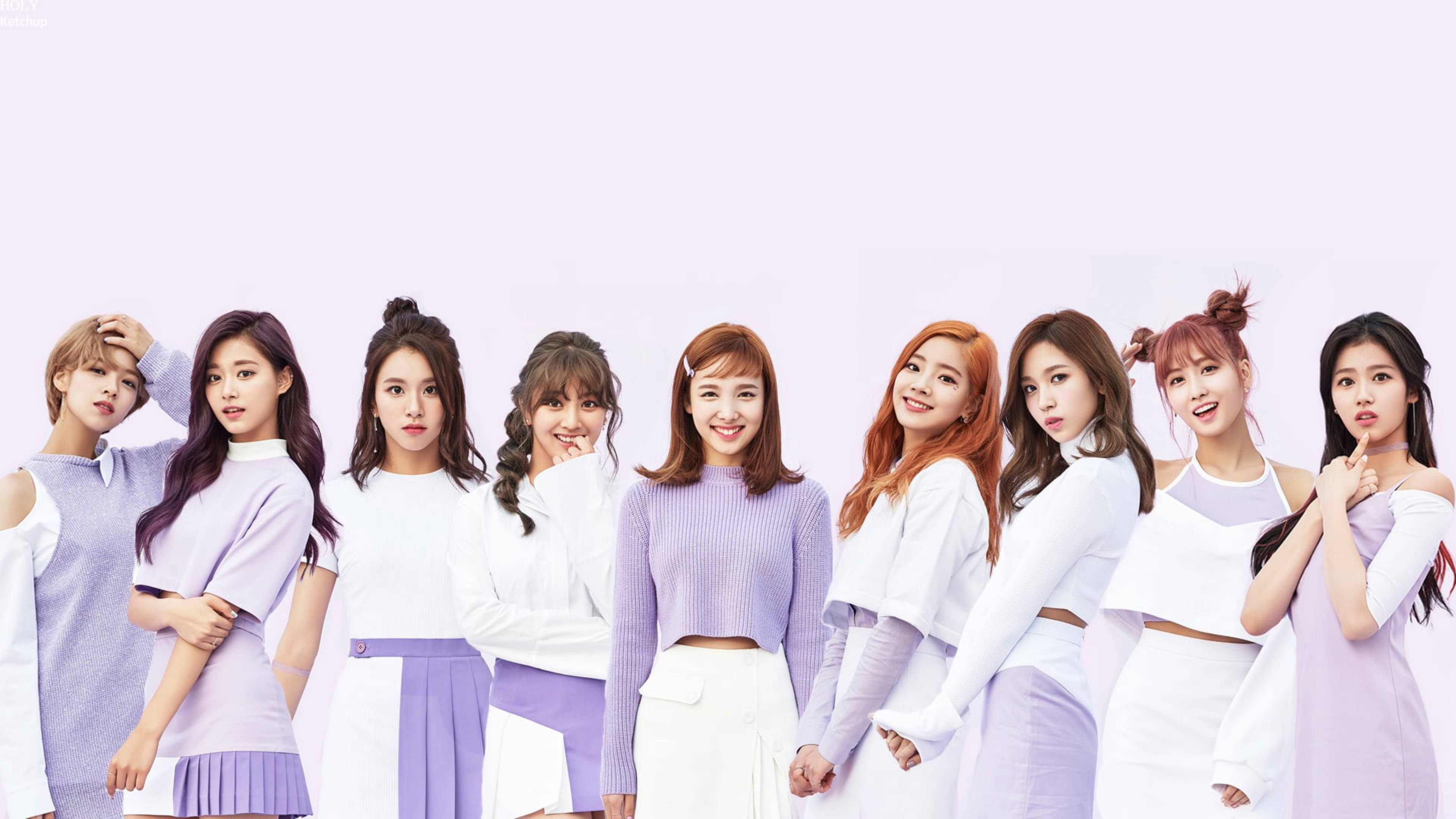 Twice, light purple, lavender, 4K Desktop Wallpaper